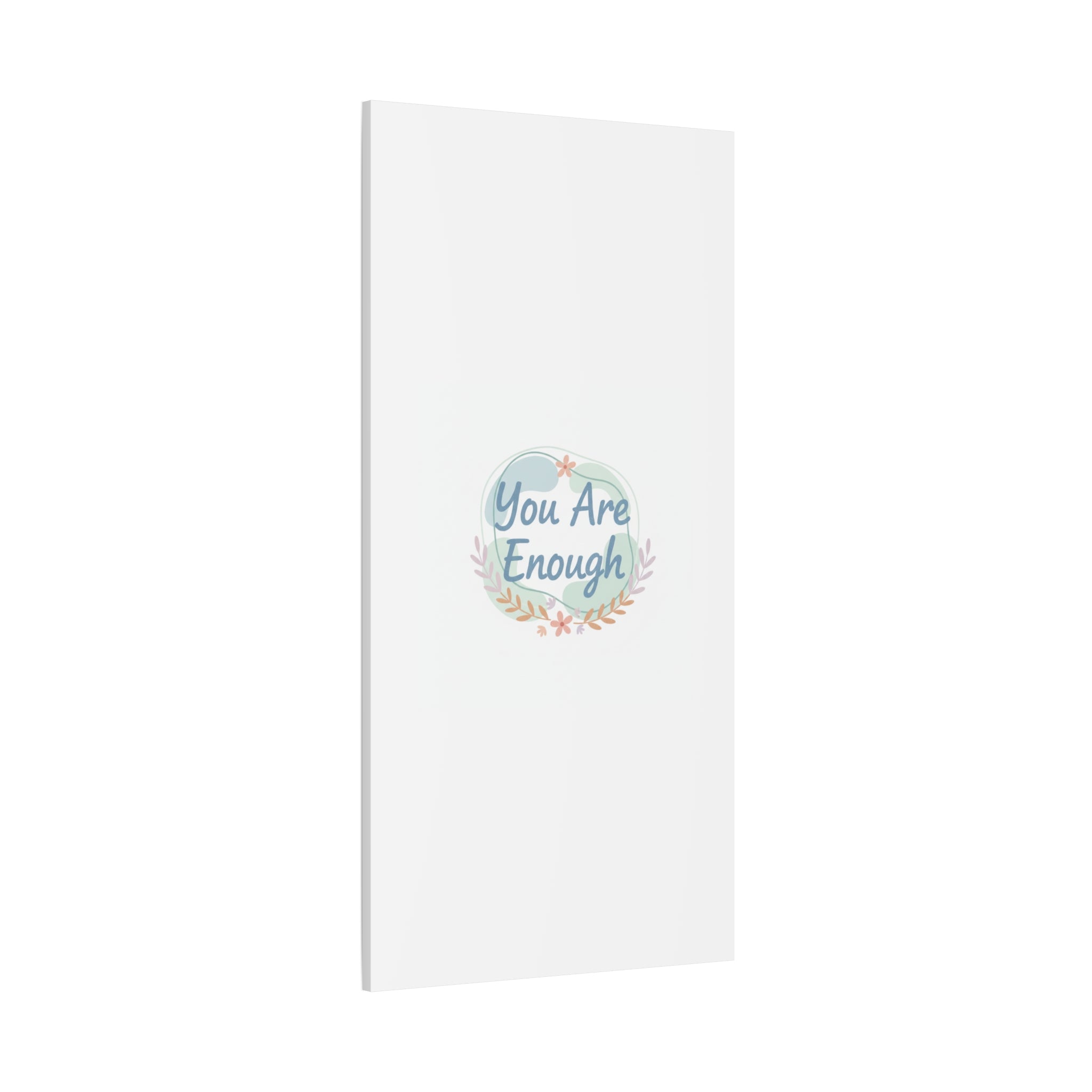 You Are Enough Canvas, Mental Health Art | Supportive Affirmation Wall Decor