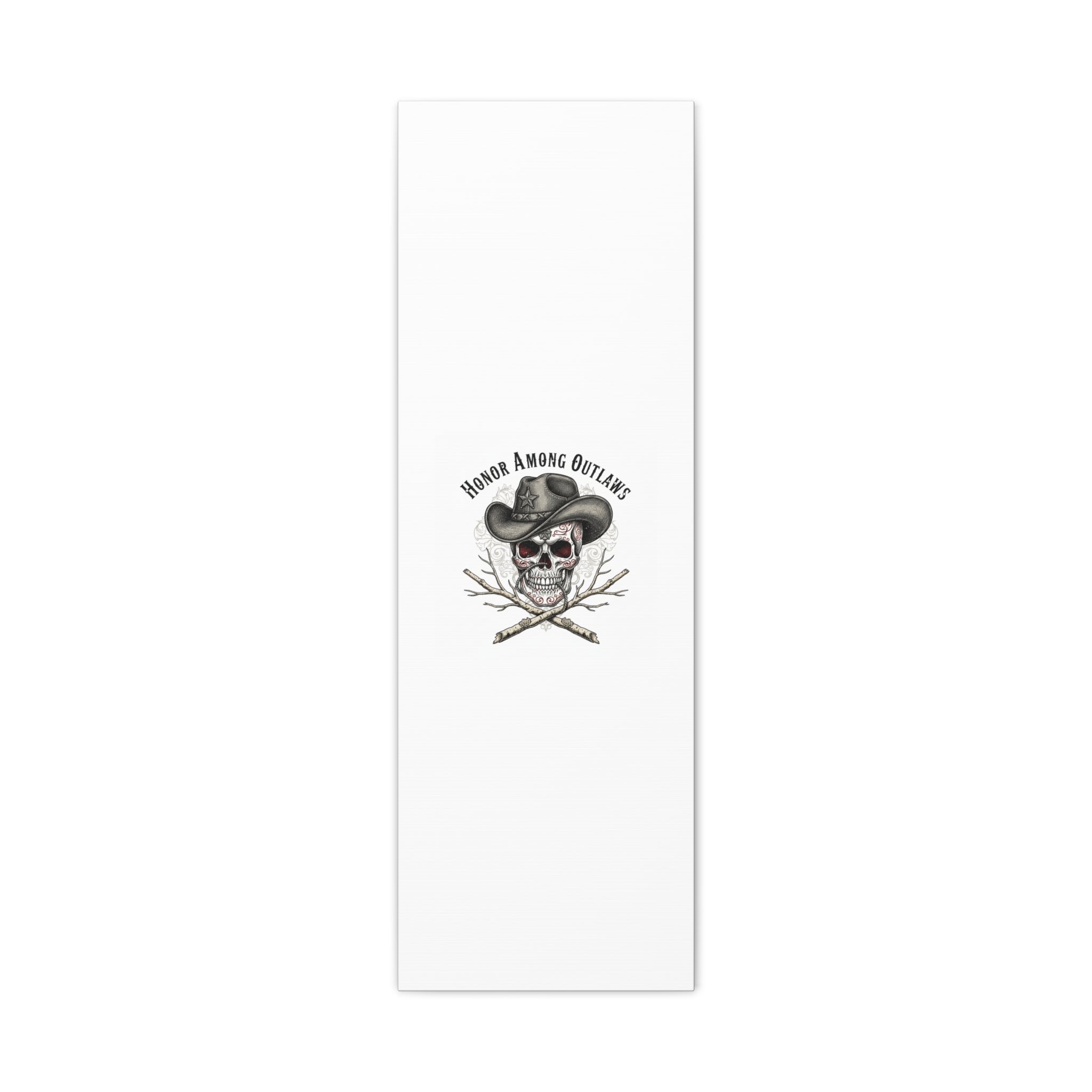 Honor Among Outlaws Canvas | Western Skull Art, Gothic Americana Desert Noir