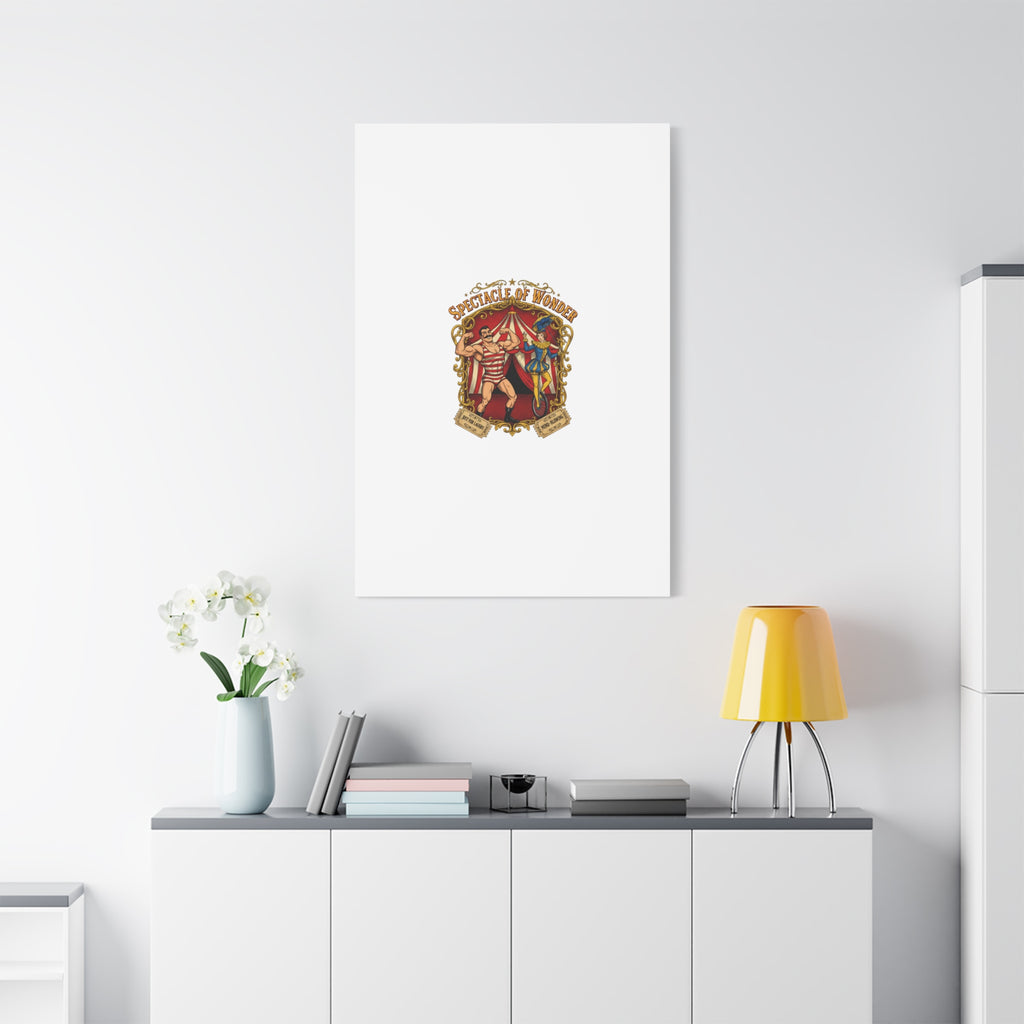 Spectacle of Wonder Circus Art Print, Canvas | Vintage Carnival Design