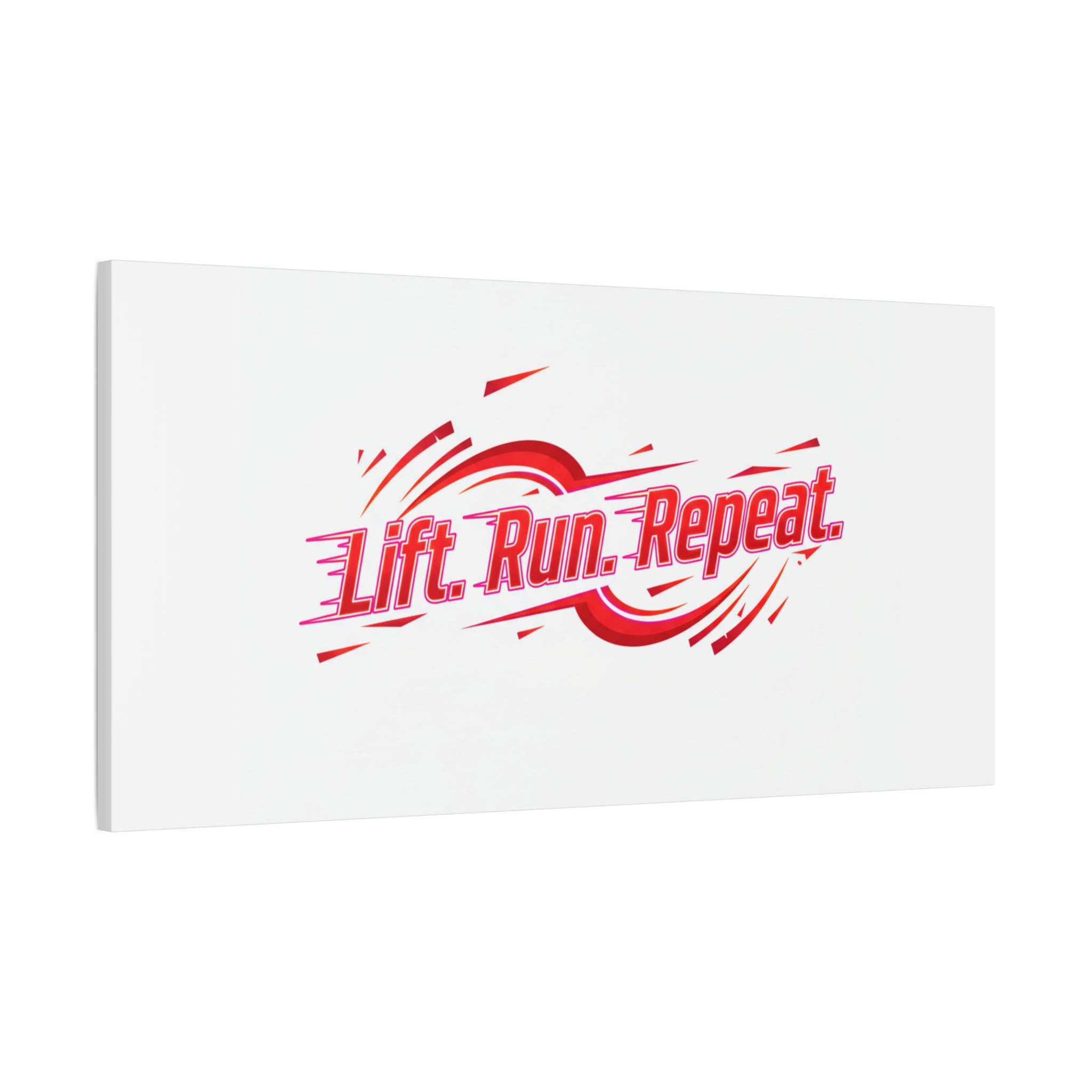 Lift Run Repeat Canvas | Fitness Wall Art, Gym Motivation