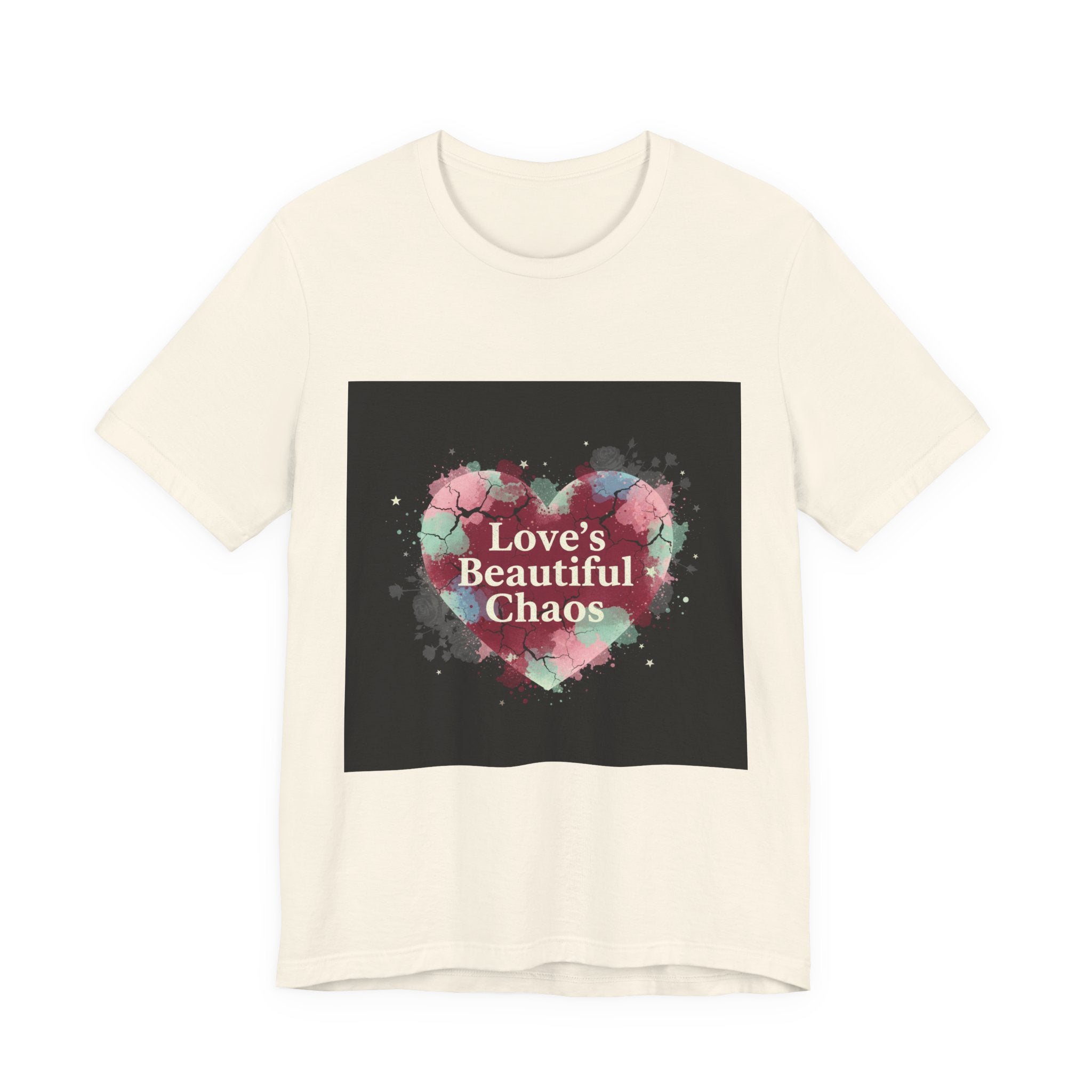 Love's Beautiful Chaos Tee | grunge heart shirt, distressed love tee