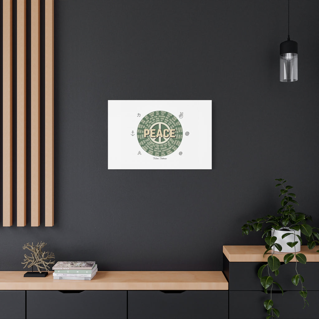 Peace doodle canvas | hand drawn sketch aesthetic, handwritten message