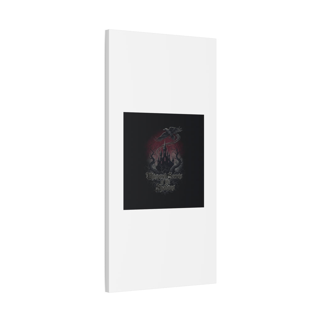 Whispered Secrets of the Shadows Castle Wall Art, Matte Canvas | Gothic Medieval Decor