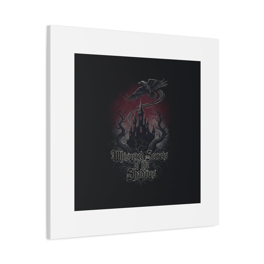 Whispered Secrets of the Shadows Castle Wall Art, Matte Canvas | Gothic Medieval Decor