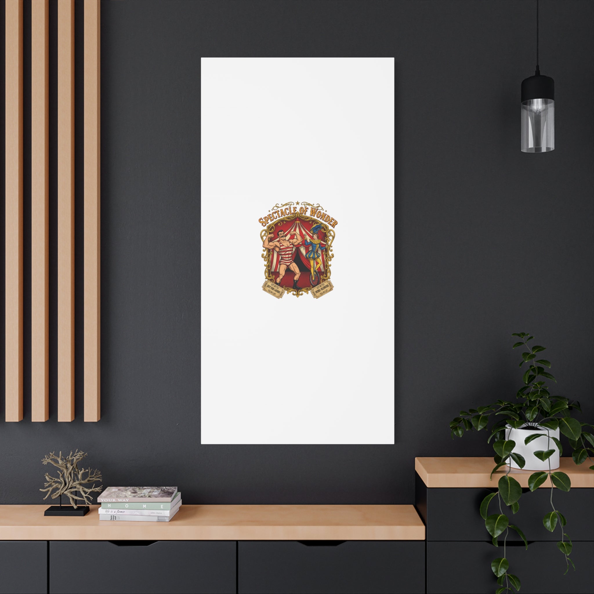 Spectacle of Wonder Circus Art Print, Canvas | Vintage Carnival Design