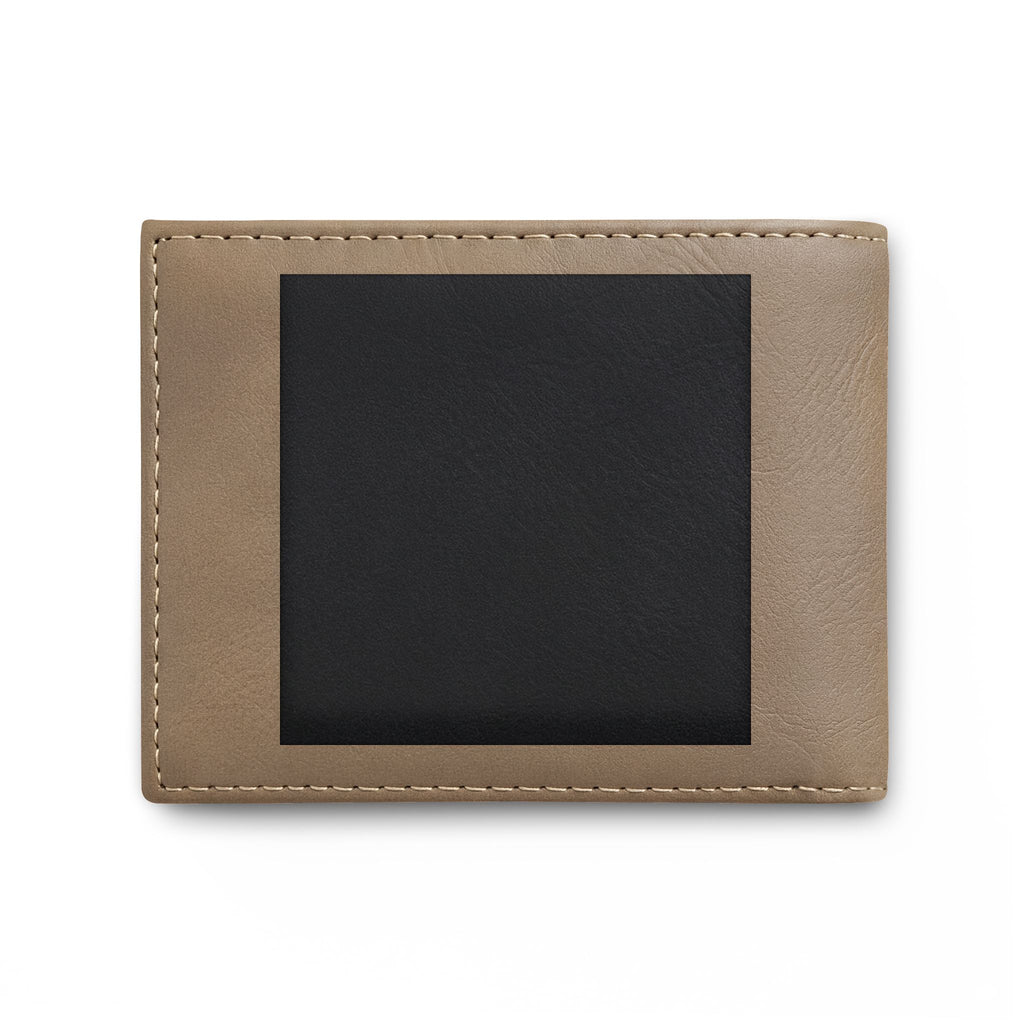 Bi-Fold Wallet — Slim Leather ID Wallet with Flip Window