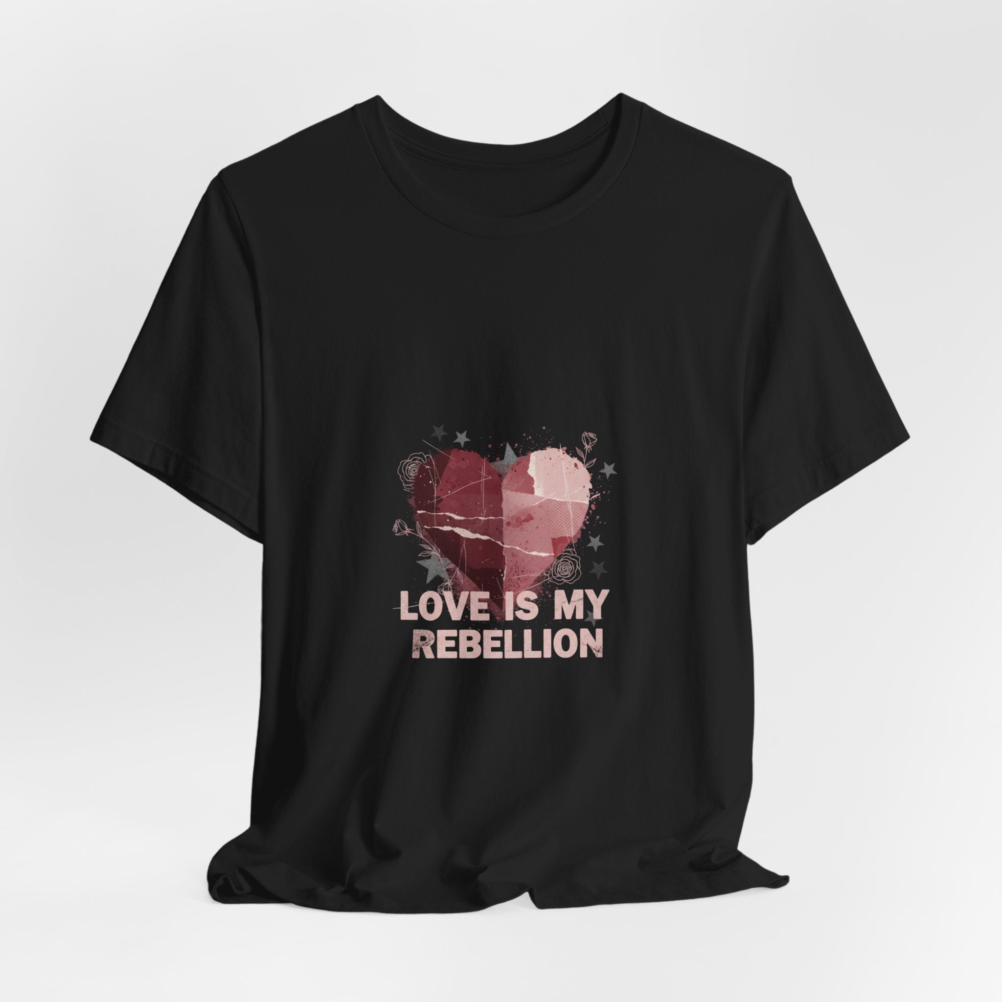 Love Is My Rebellion Tee | grunge heart shirt, distressed love tee
