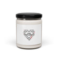 Geometric Chain Heart Candle | Scented Soy Candle, Minimalist Punk Heart