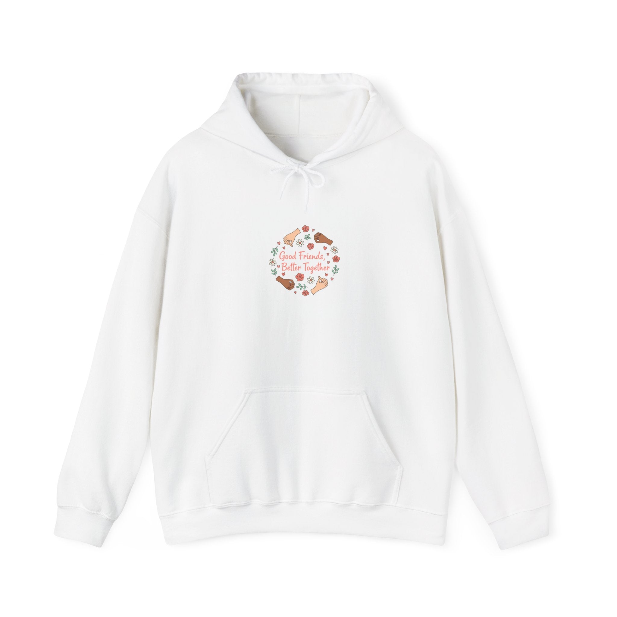 Platonic Love Floral Wreath Hoodie | Friendship Valentine, Galentine’s