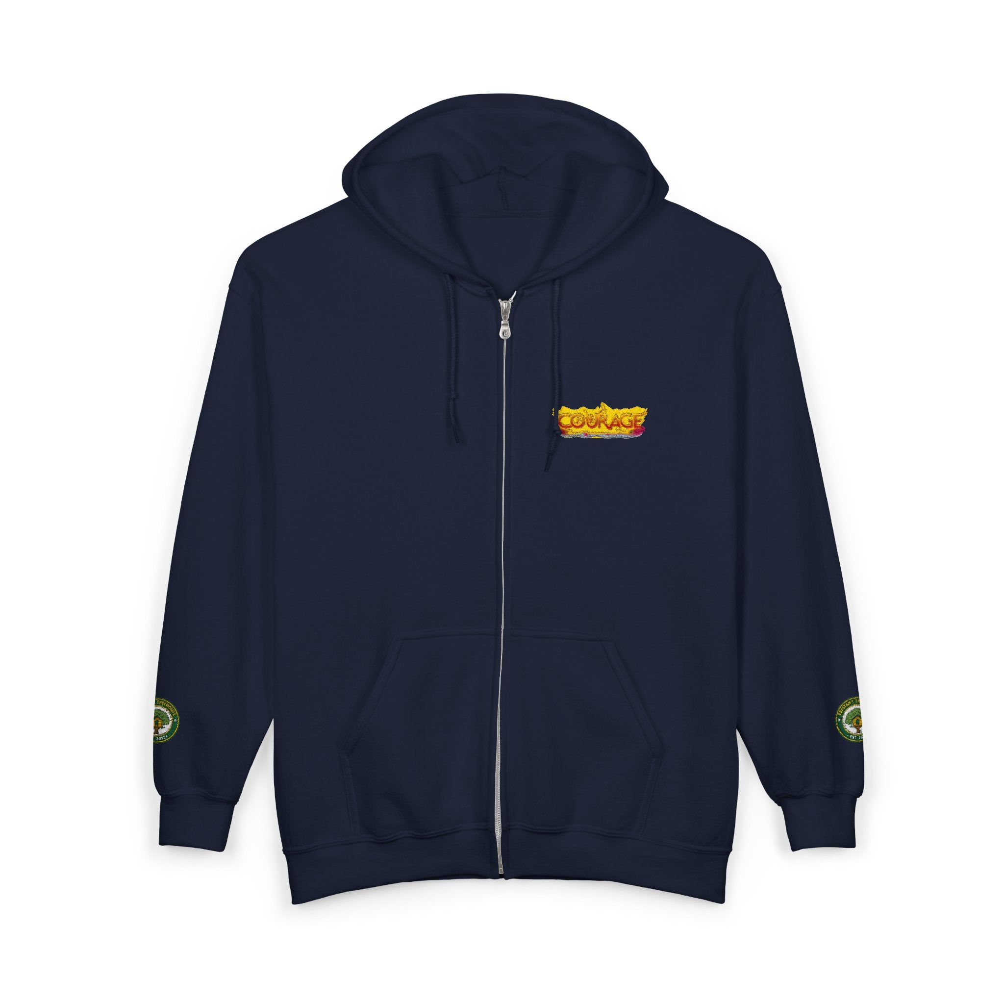 Courage Treehouse Zip Hoodie — “Courage is a universal language”
