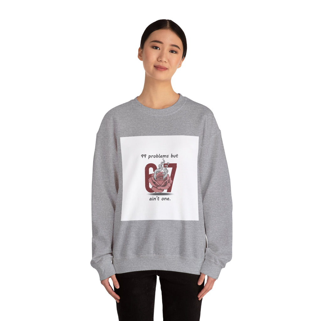 Weird Cupid Graphic Sweatshirt | quirky heart shirt, chaotic love design