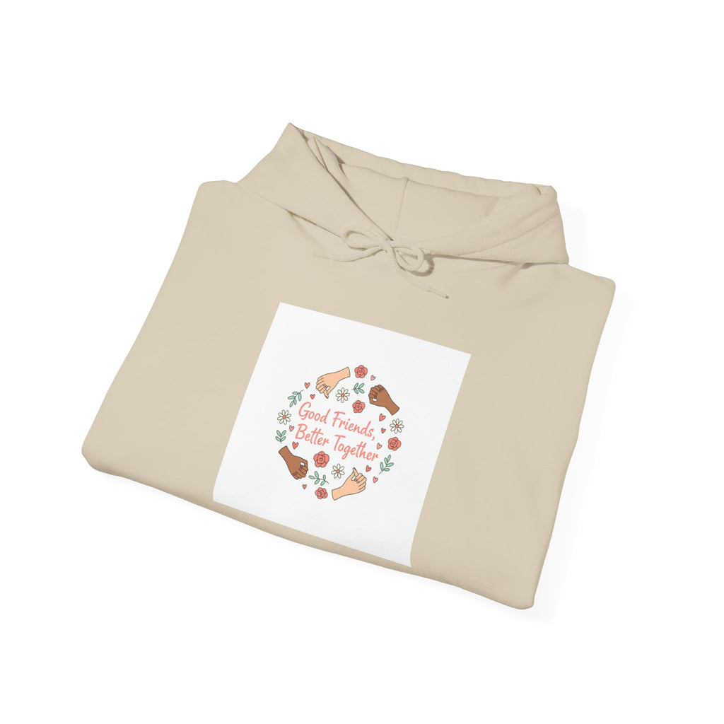 Platonic Love Floral Wreath Hoodie | Friendship Valentine, Galentine’s