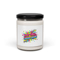 Stay Chill Crash Hard Candle | Scented Soy, Neon Graffiti Crash Out