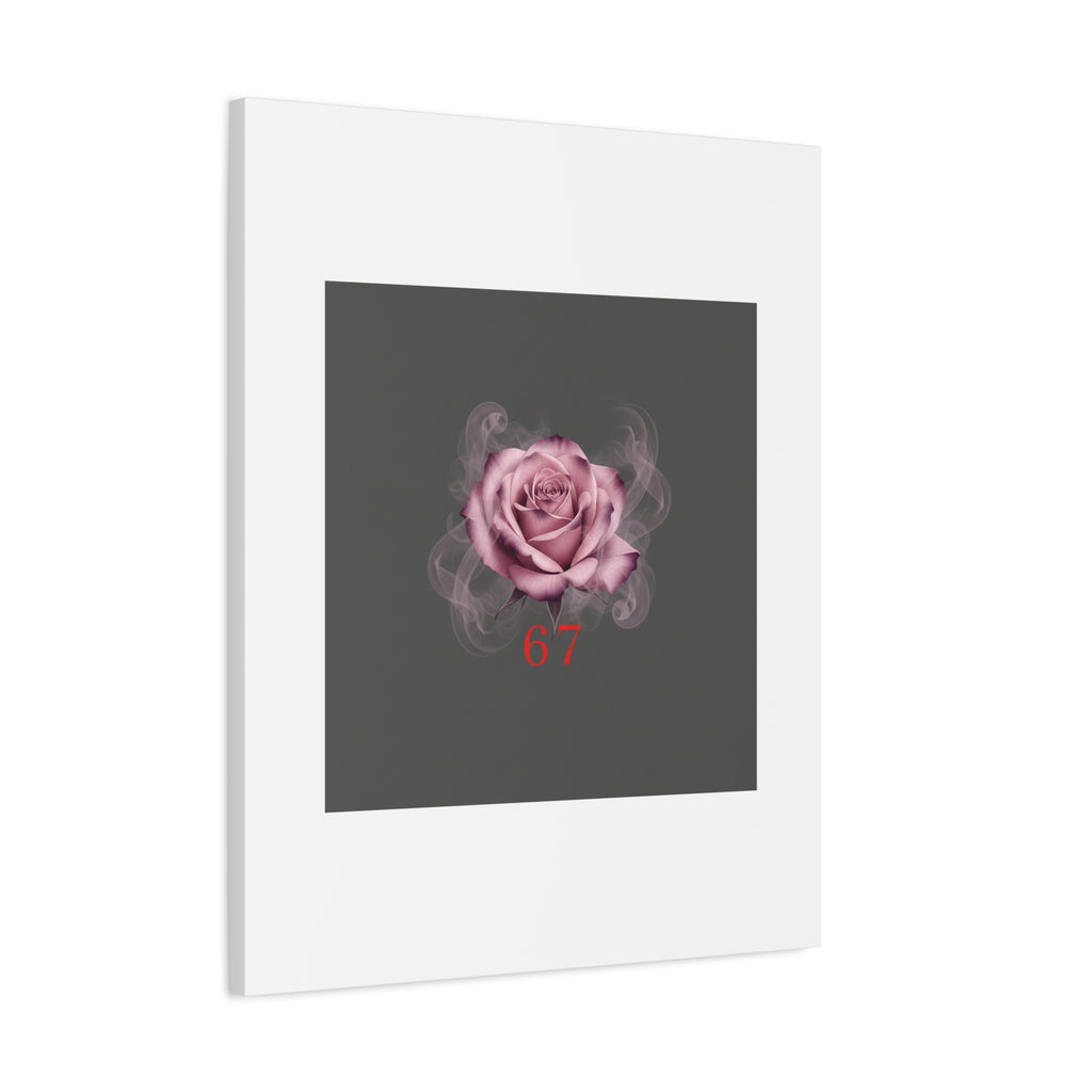 6 7 Valentine's Canvas | Viral Gothic Rose Wall Art | 6 7 Meaning Dark Romance