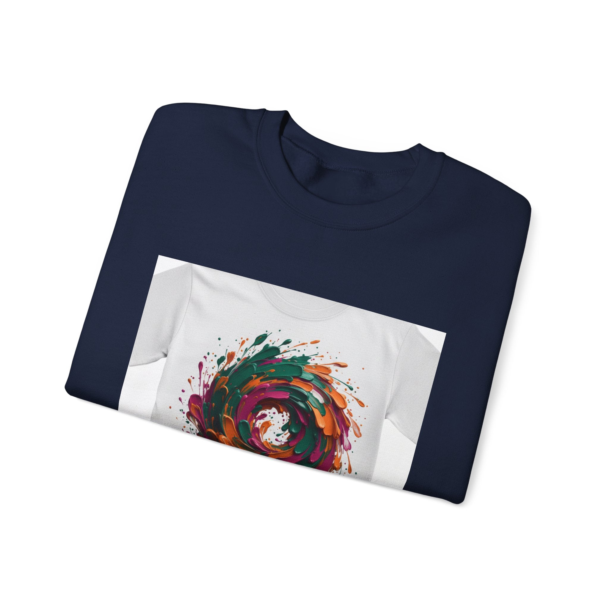 Painterly Abstract Floral Swirl Sweatshirt | artsy brushstroke apparel