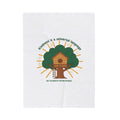 Kindness Is a Universal Language Plush Blanket | eco humor, sustainable living