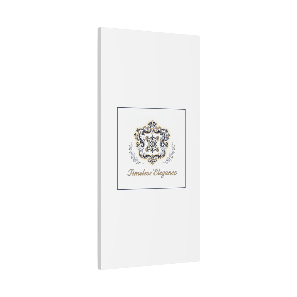 Ornate Brooch Emblem Canvas | Vintage Formalwear Accents, Baroque Print