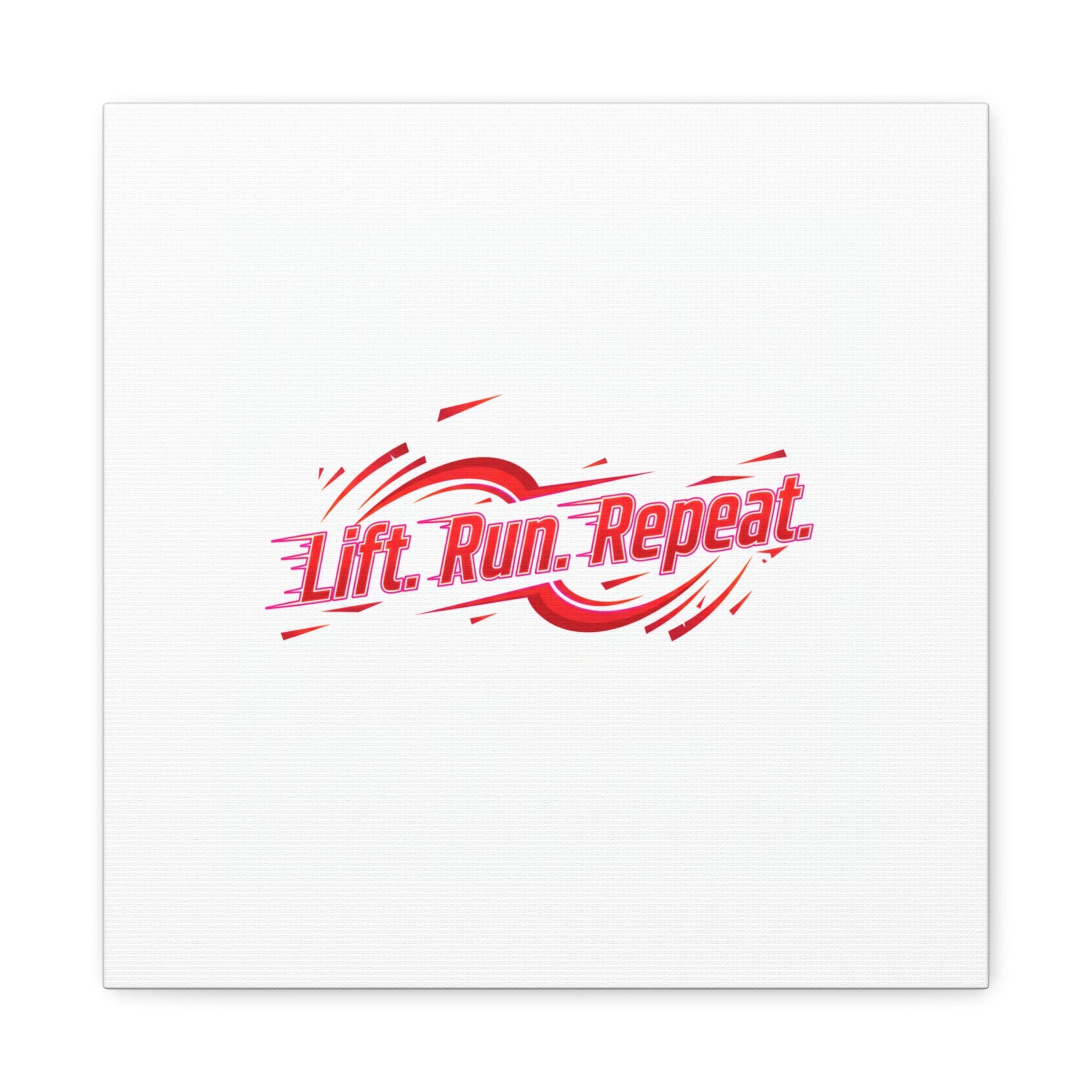 Lift Run Repeat Canvas | Fitness Wall Art, Gym Motivation