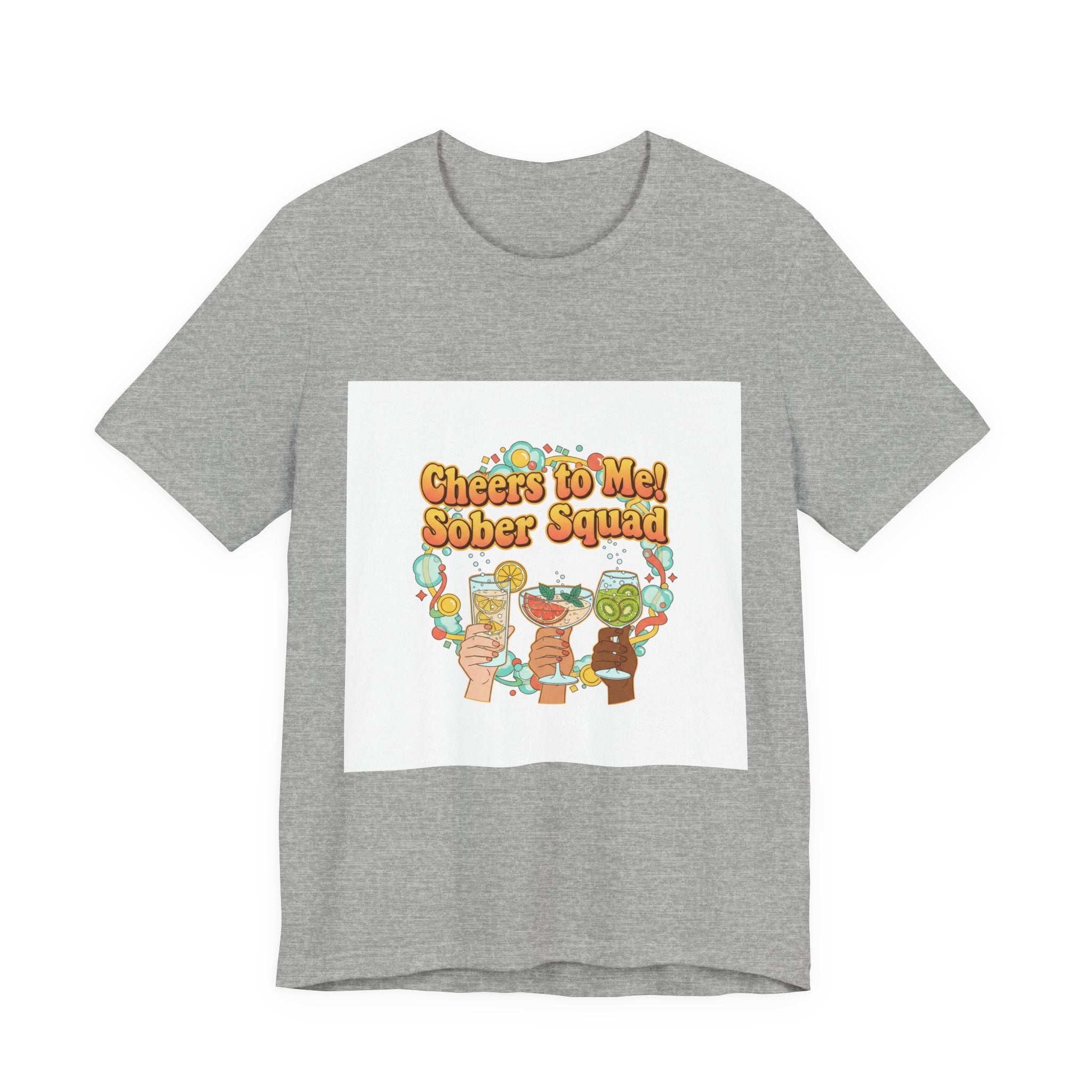 Cheers to Me Sober Squad Tee | Dry January Shirt, Sober Curious Mocktail