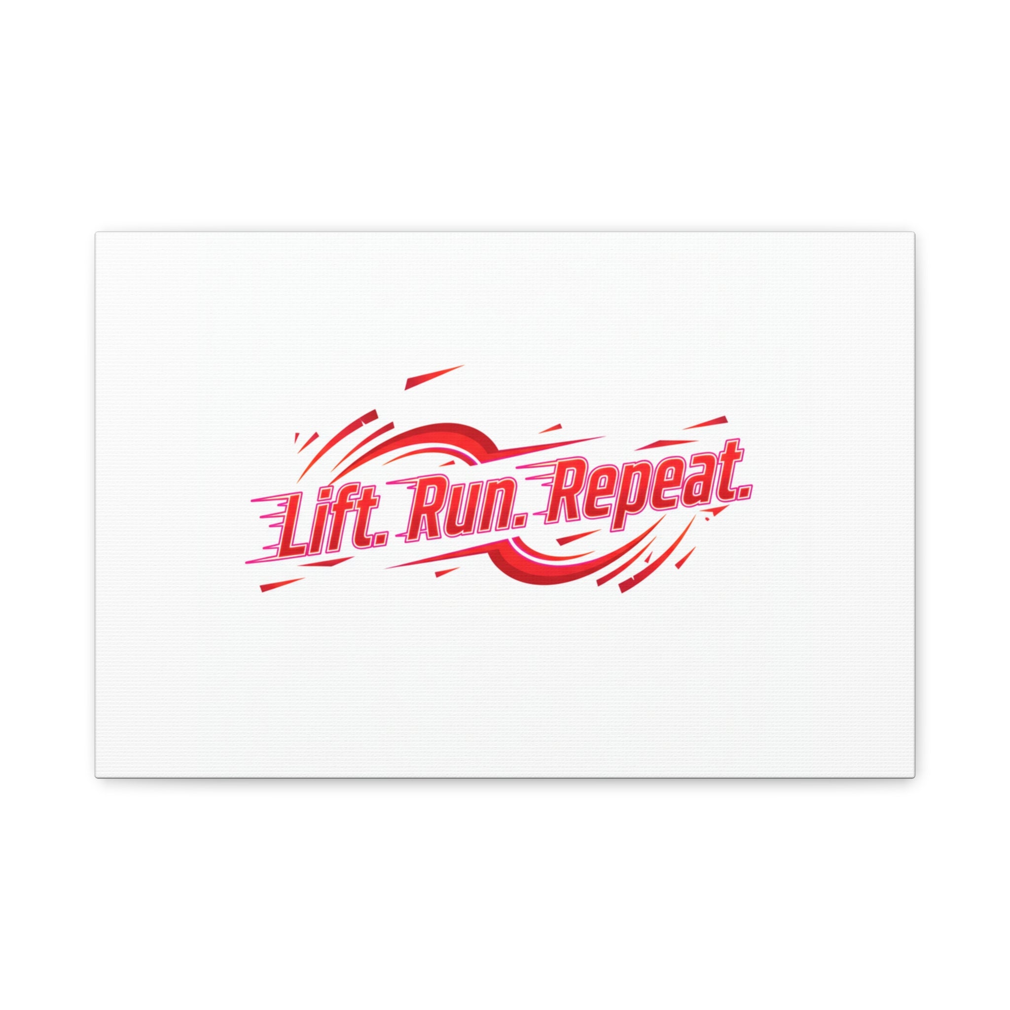 Lift Run Repeat Canvas | Fitness Wall Art, Gym Motivation