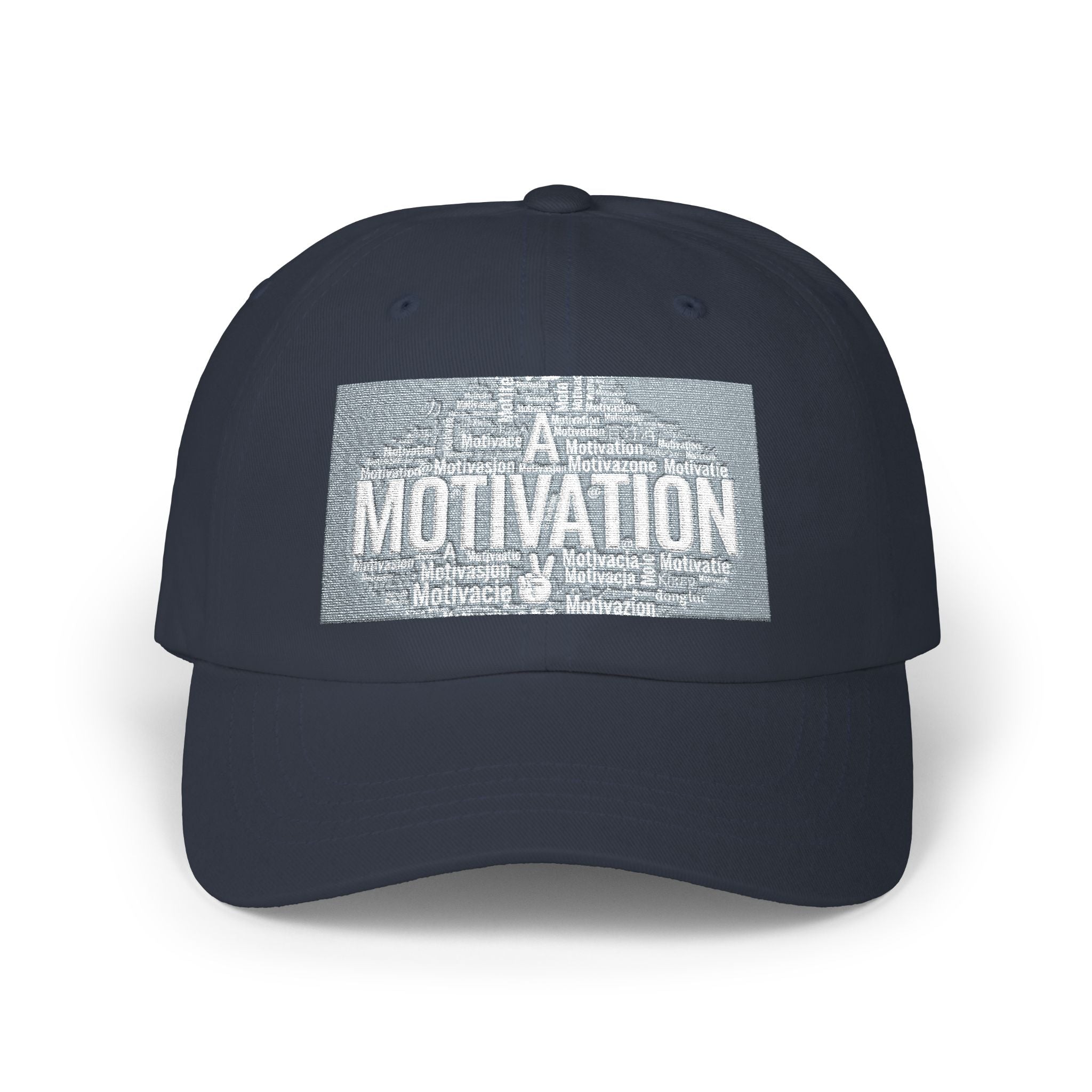 Motivation Is a Universal Language Dad Cap — Classic Embroidered Baseball Hat