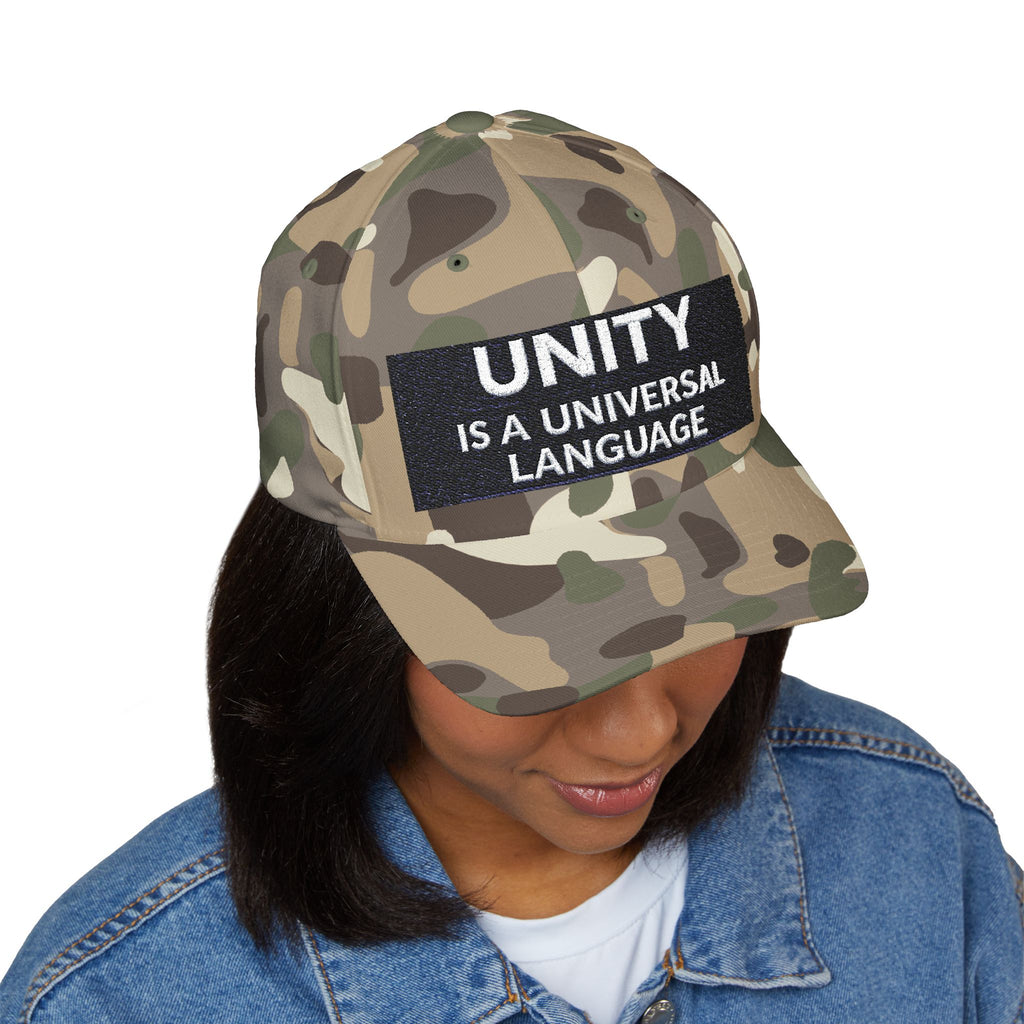 Unity Embroidered Cap — "Unity Is A Universal Language" Structured Hat