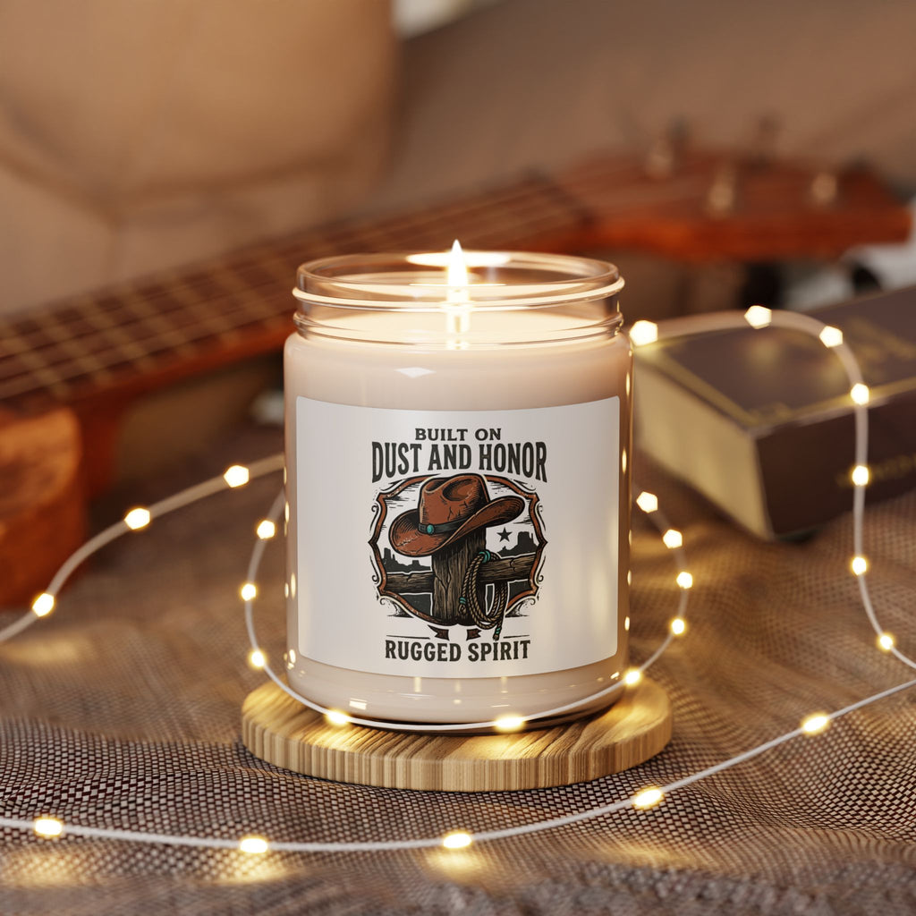 Dust and Honor Candle, Soy 9oz | Western Americana, Rugged Frontier