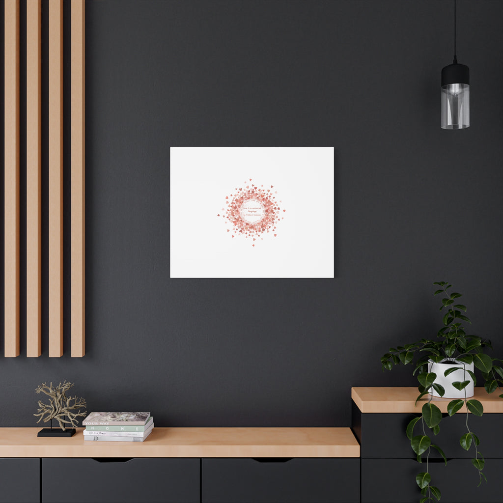 Tiny Heart Confetti Canvas | Matte Stretched Wall Art