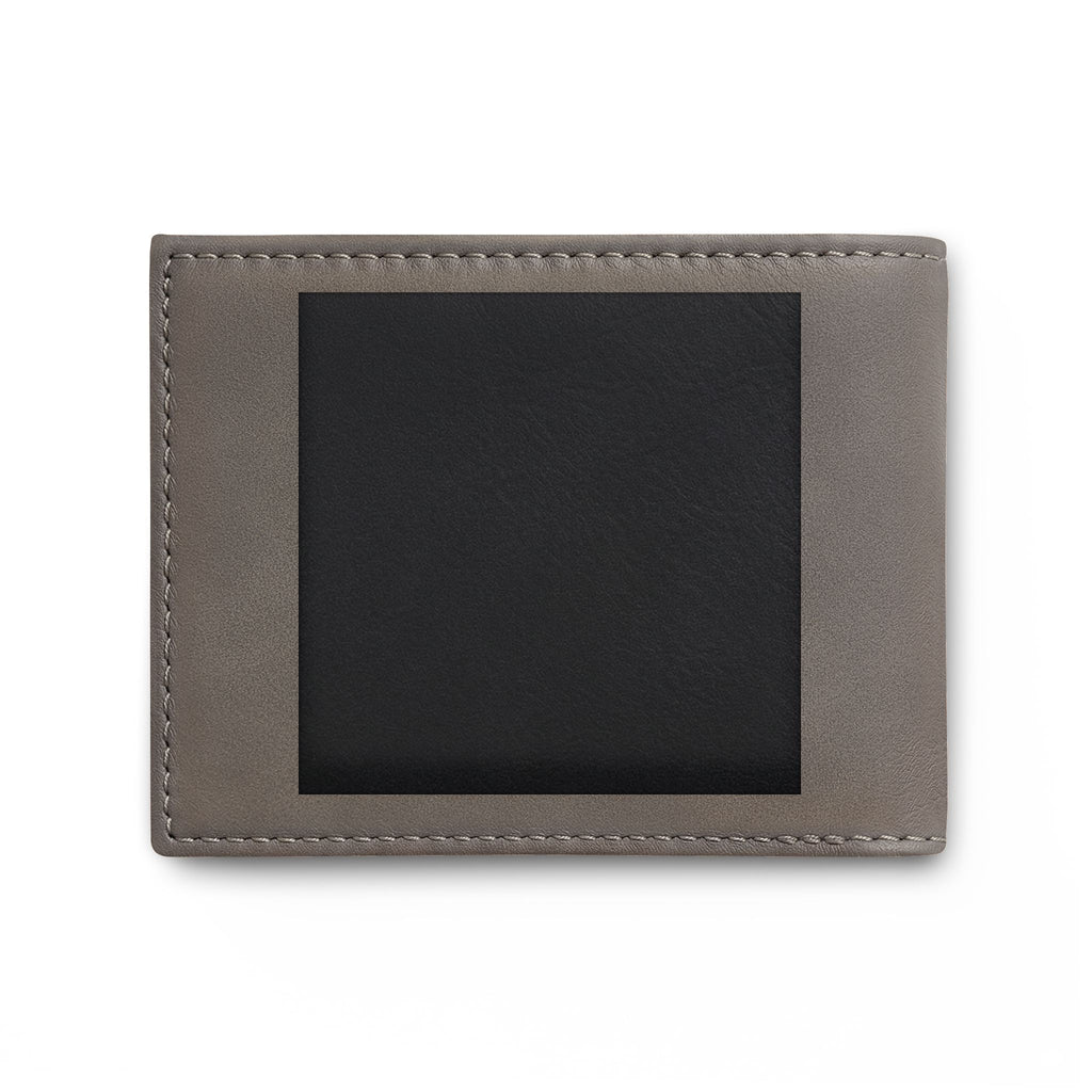 Bi-Fold Wallet — Slim Leather ID Wallet with Flip Window