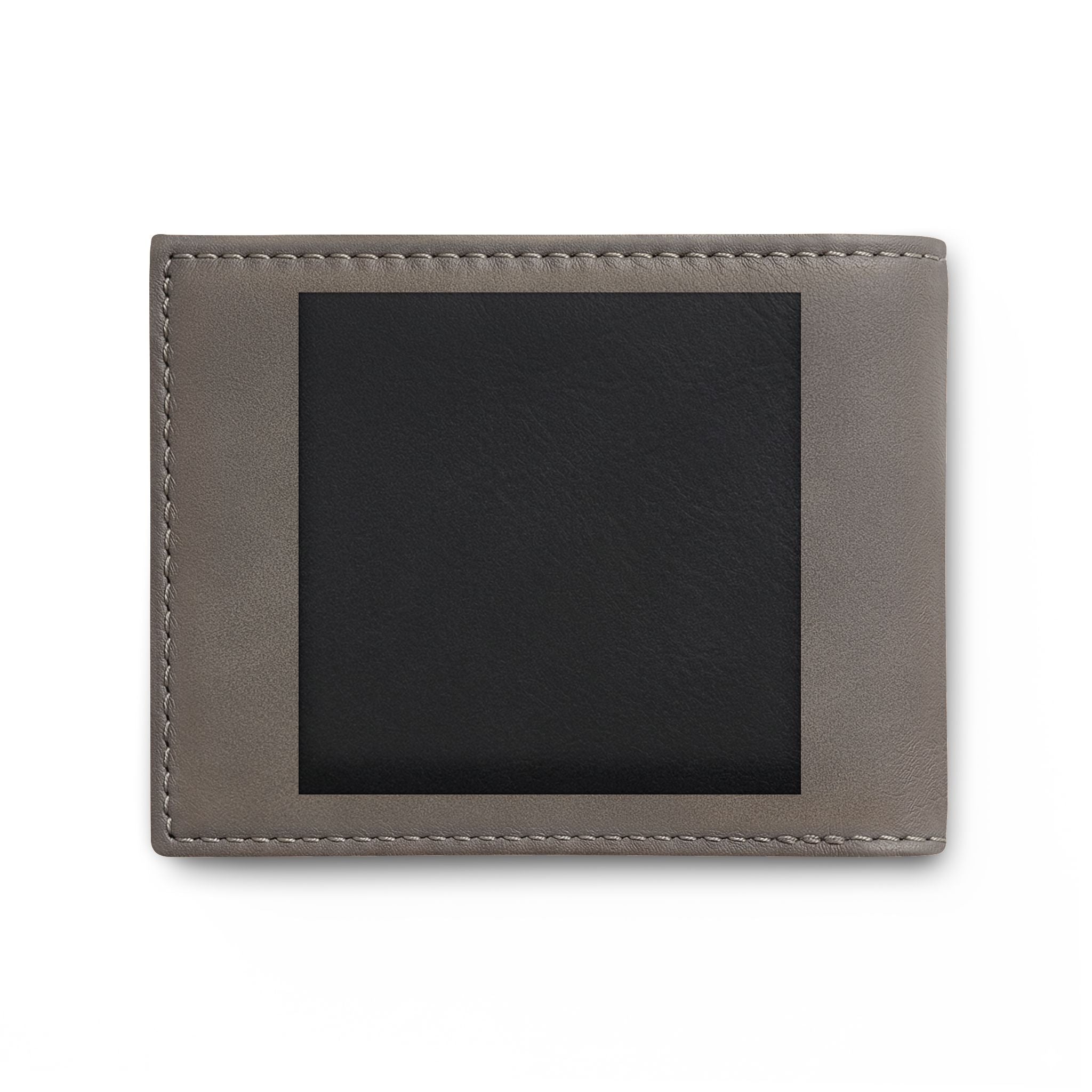 Bi-Fold Wallet — Slim Leather ID Wallet with Flip Window