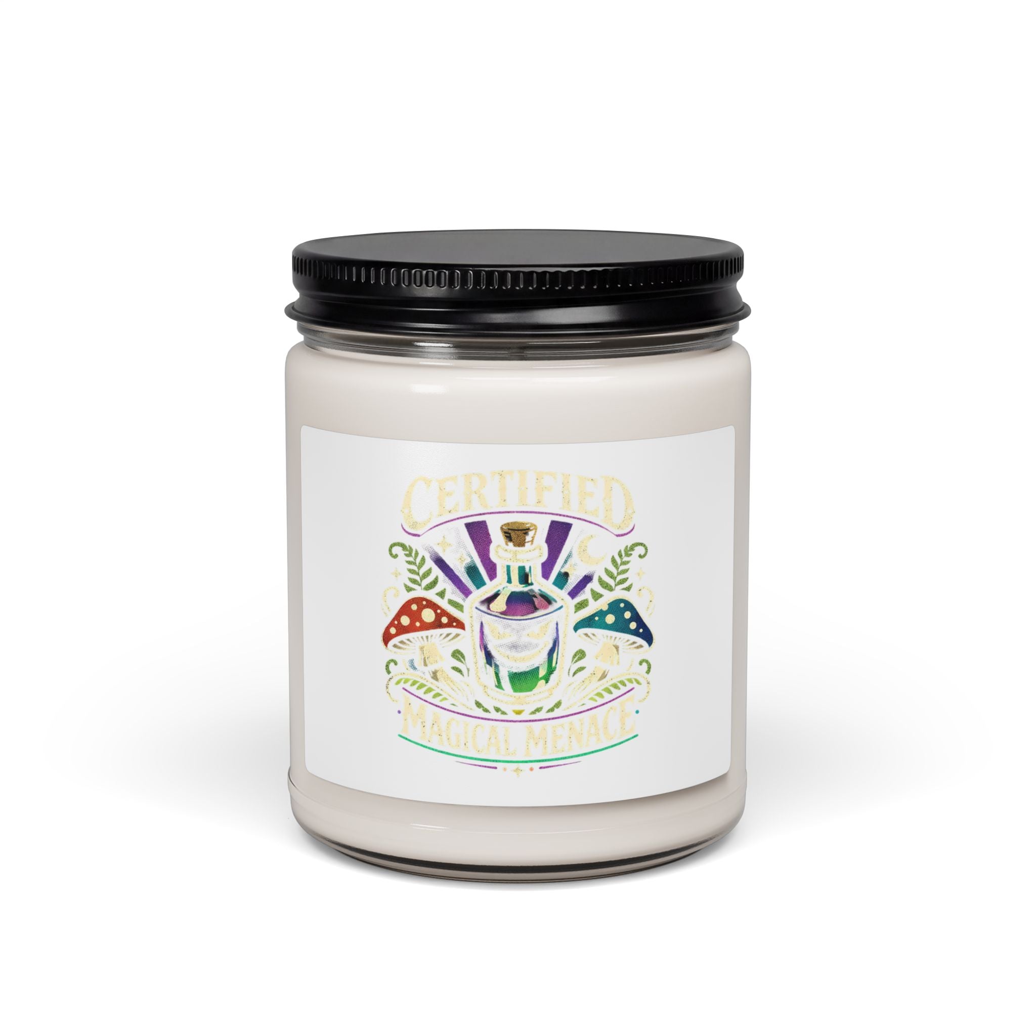 Witchy Goblincore Soy Candle | chaos energy, crystals jar