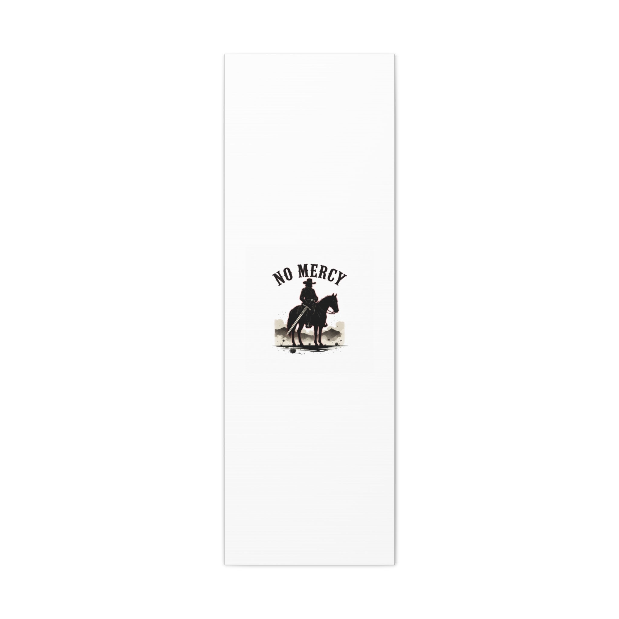 No Mercy Cowboy Skull Canvas | western skull art, gothic Americana