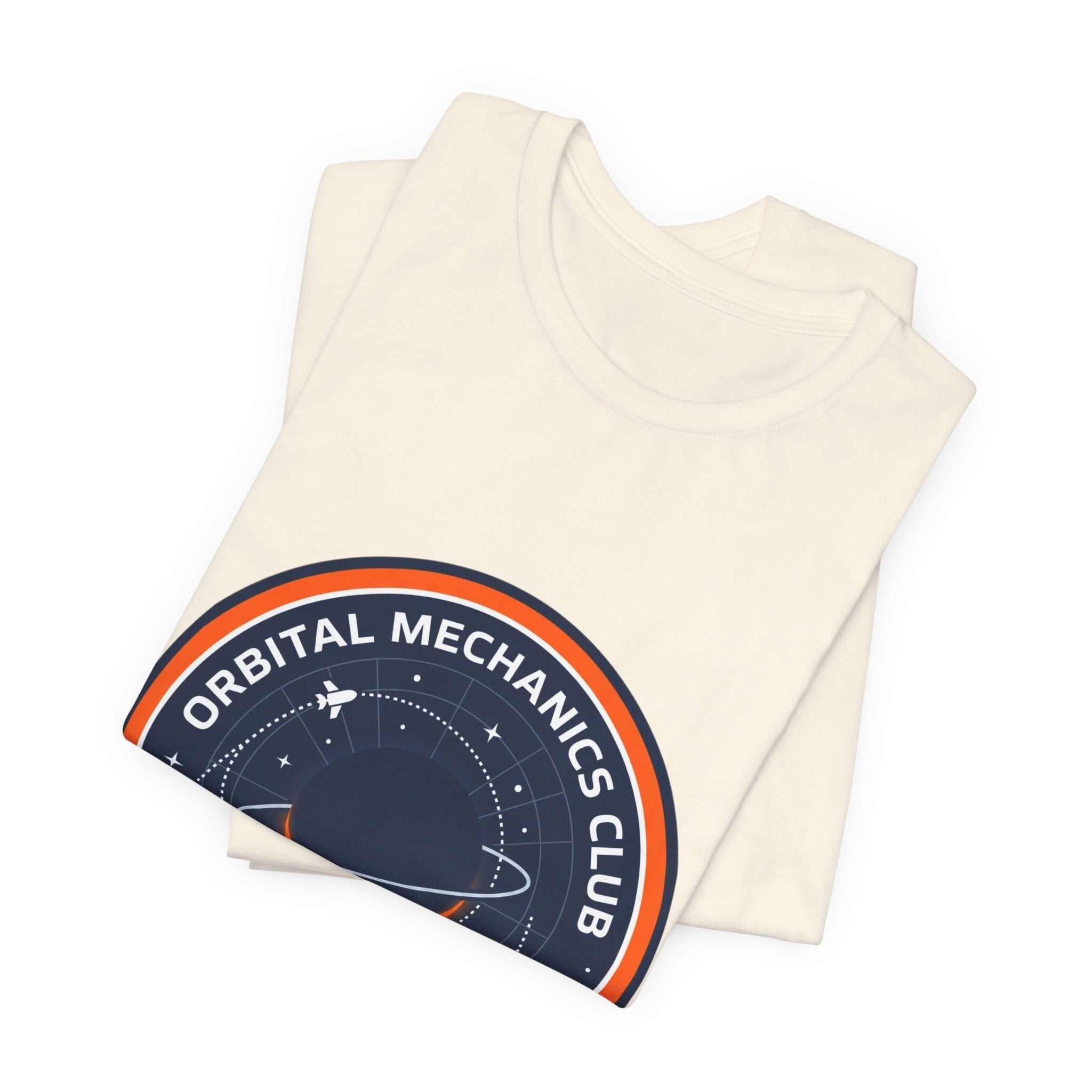 Orbital Mechanics Club Tee | mission patch, rocket science nerd