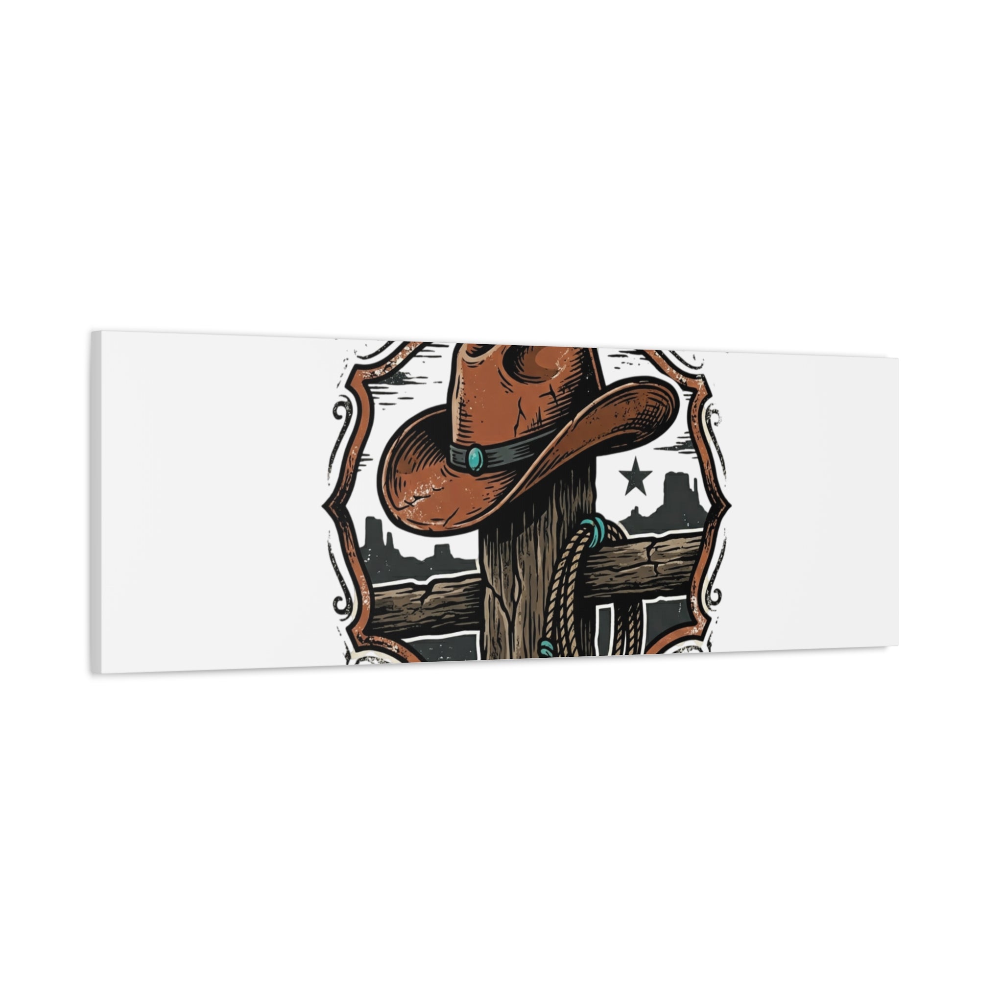Built on Dust and Honor Canvas | Western cowboy, vintage Americana