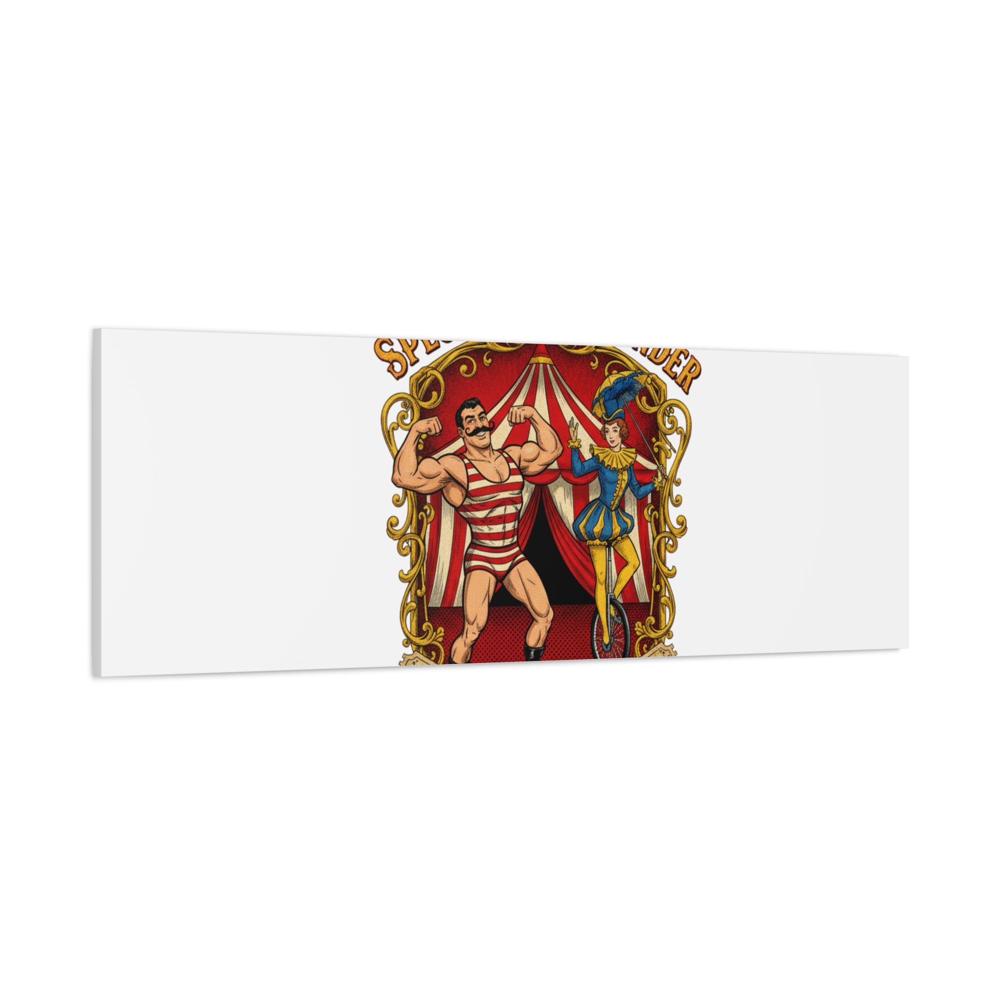 Spectacle of Wonder Circus Art Print, Canvas | Vintage Carnival Design