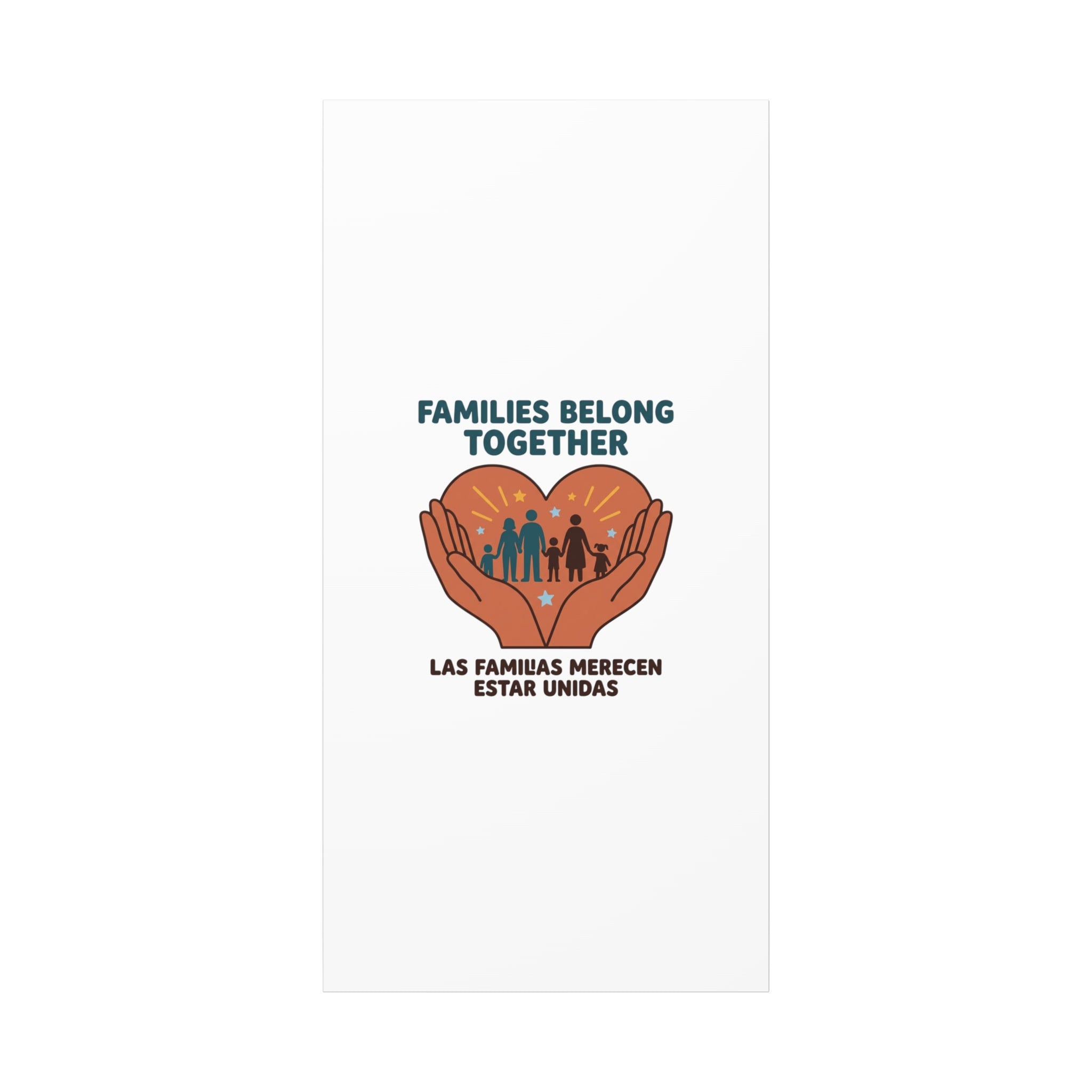 Families Belong Together Canvas | Family Unity, Bilingual Solidarity