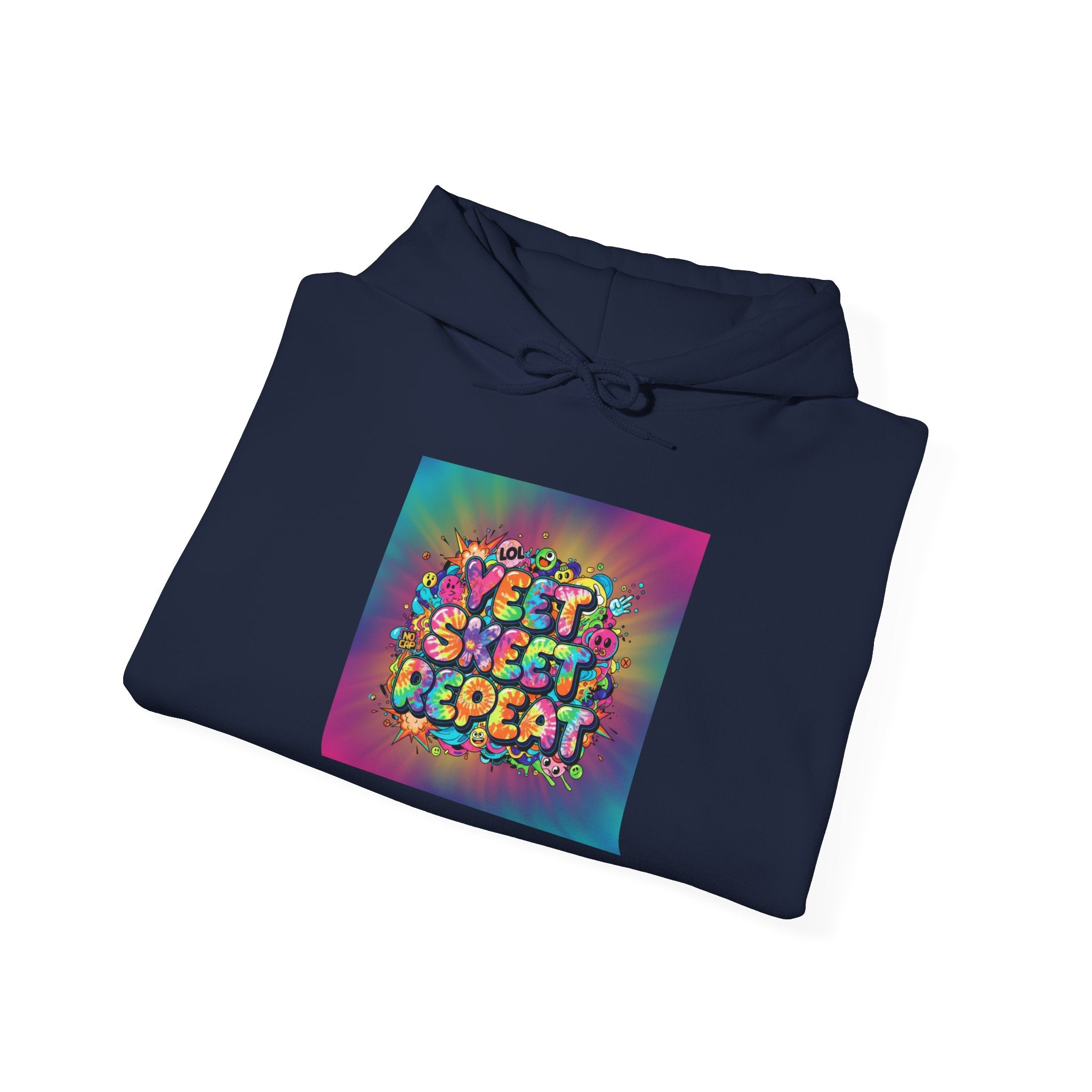 SWEET SWEET REPEAT Hoodie | slogan & glitch graphic, meme phrase