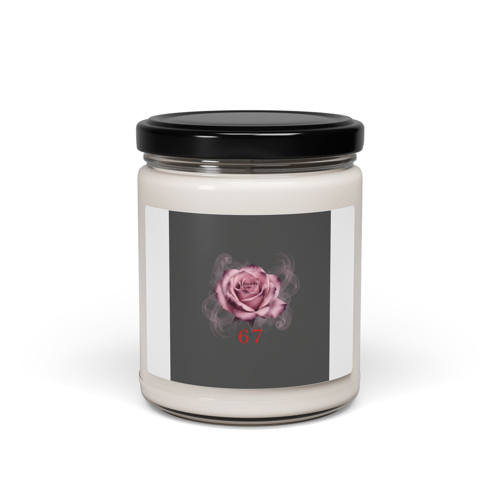 6 7 Valentine's Candle | Viral Gothic Rose Scented Soy Candle | 6 7 Meaning Dark Romance