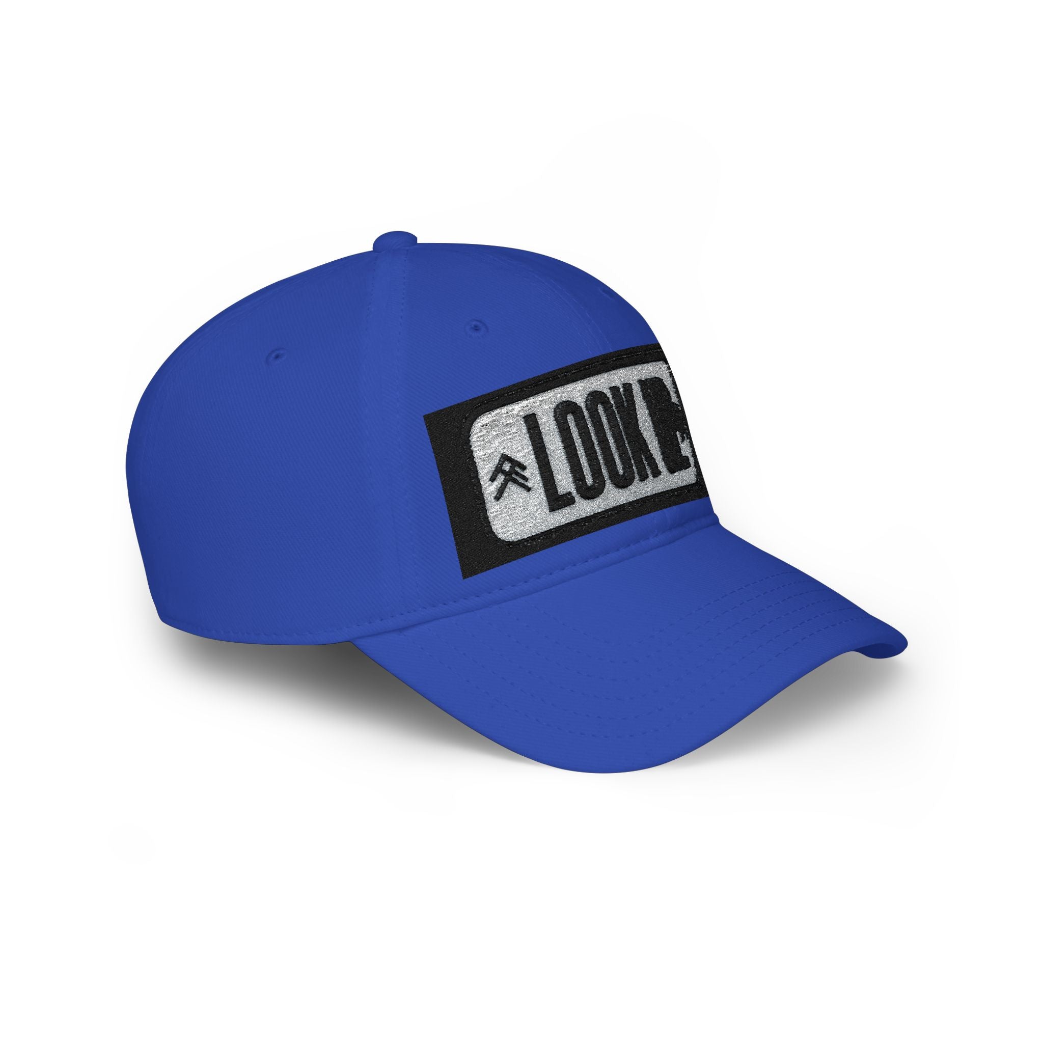 LOOK UP Patch Baseball Cap — Motivational Low-Profile Red Hat