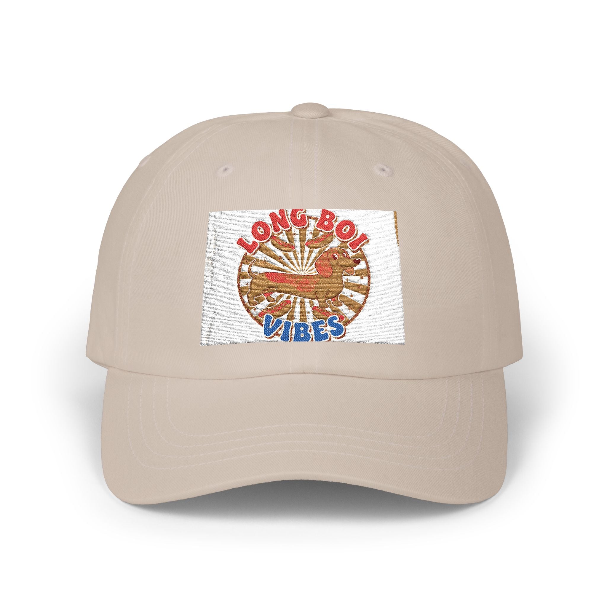 Funny Weiner Dog Meme Classic Dad Cap — Long Boy Graphic