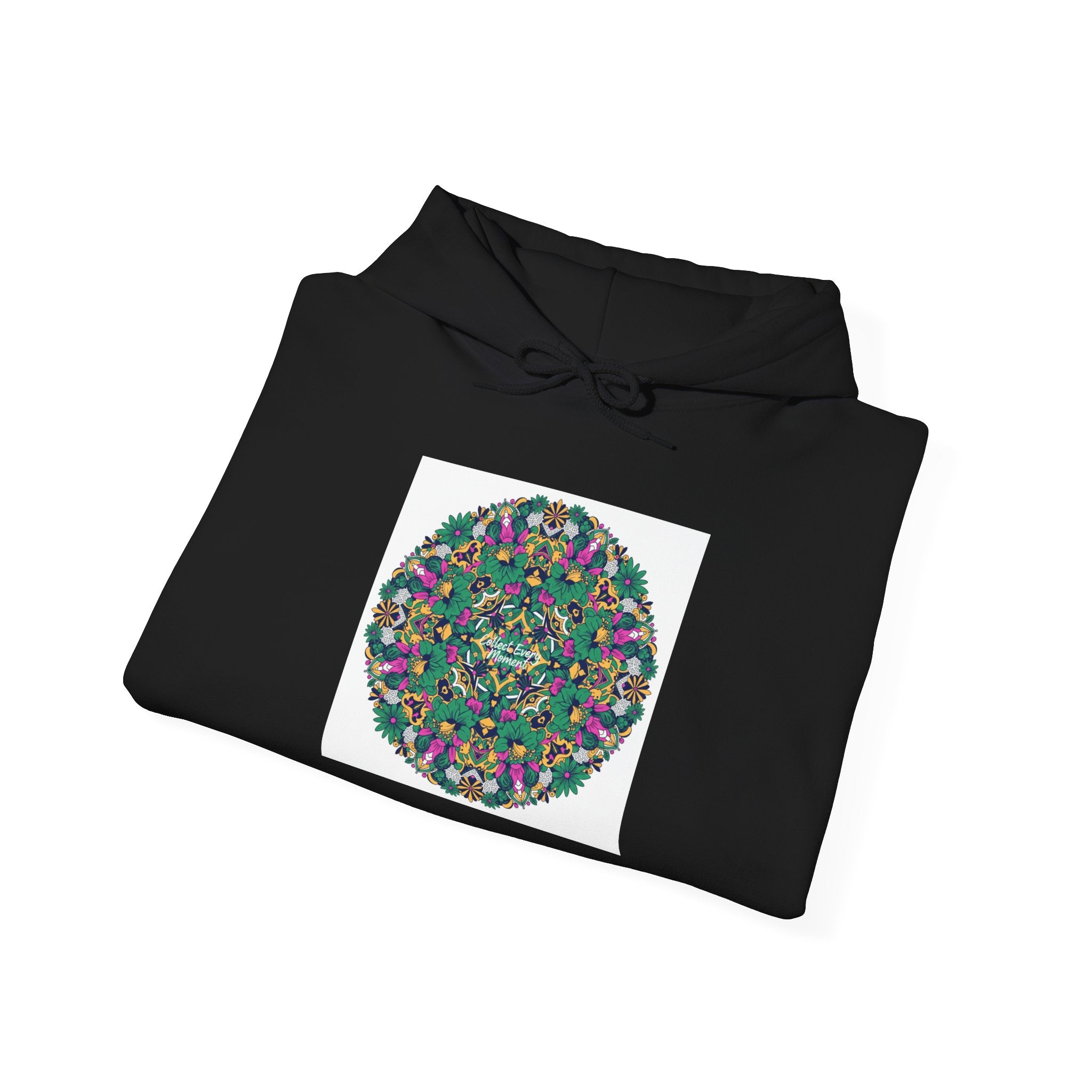 Psychedelic Botanical Mandala Hoodie | Festival Art Sweatshirt