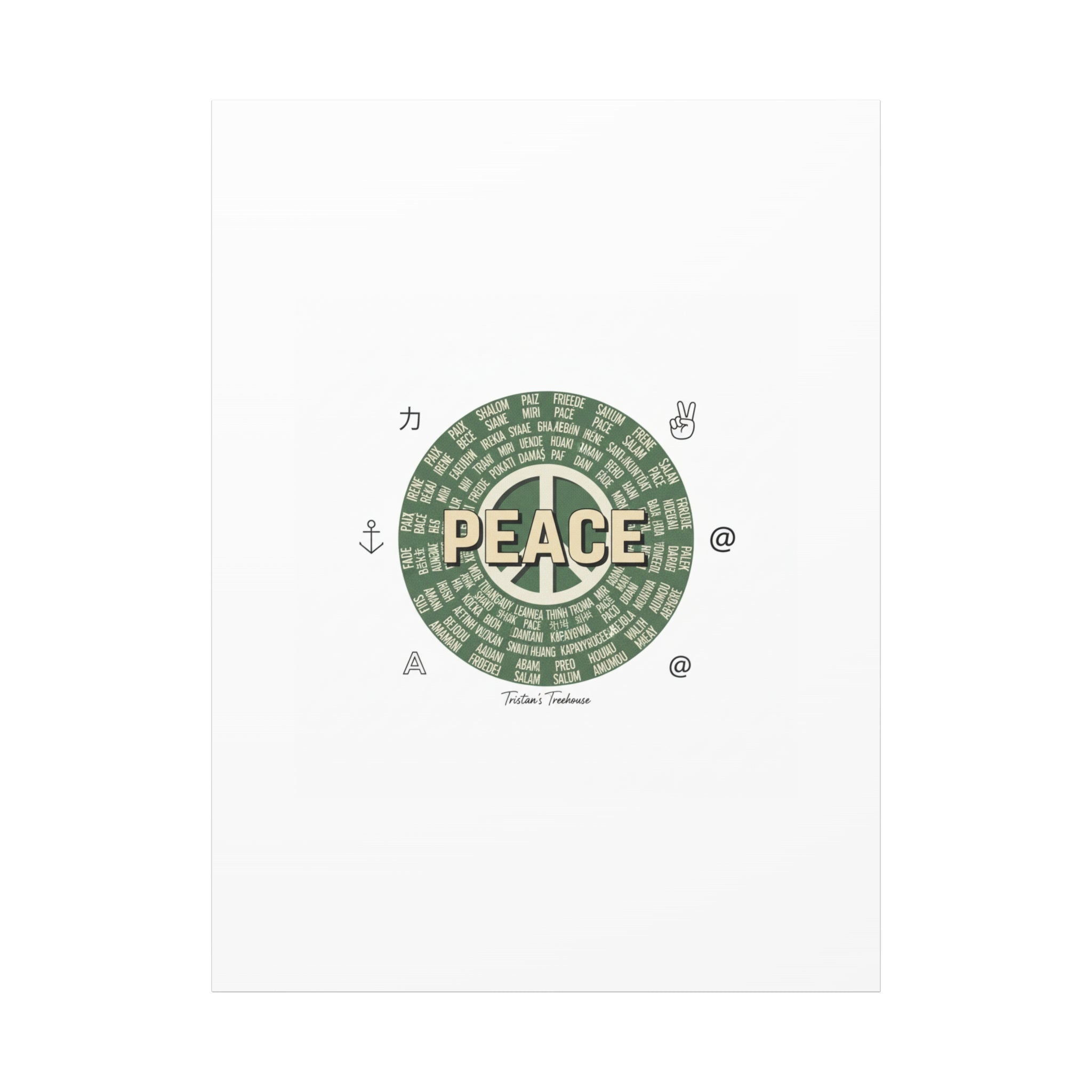 Peace doodle canvas | hand drawn sketch aesthetic, handwritten message