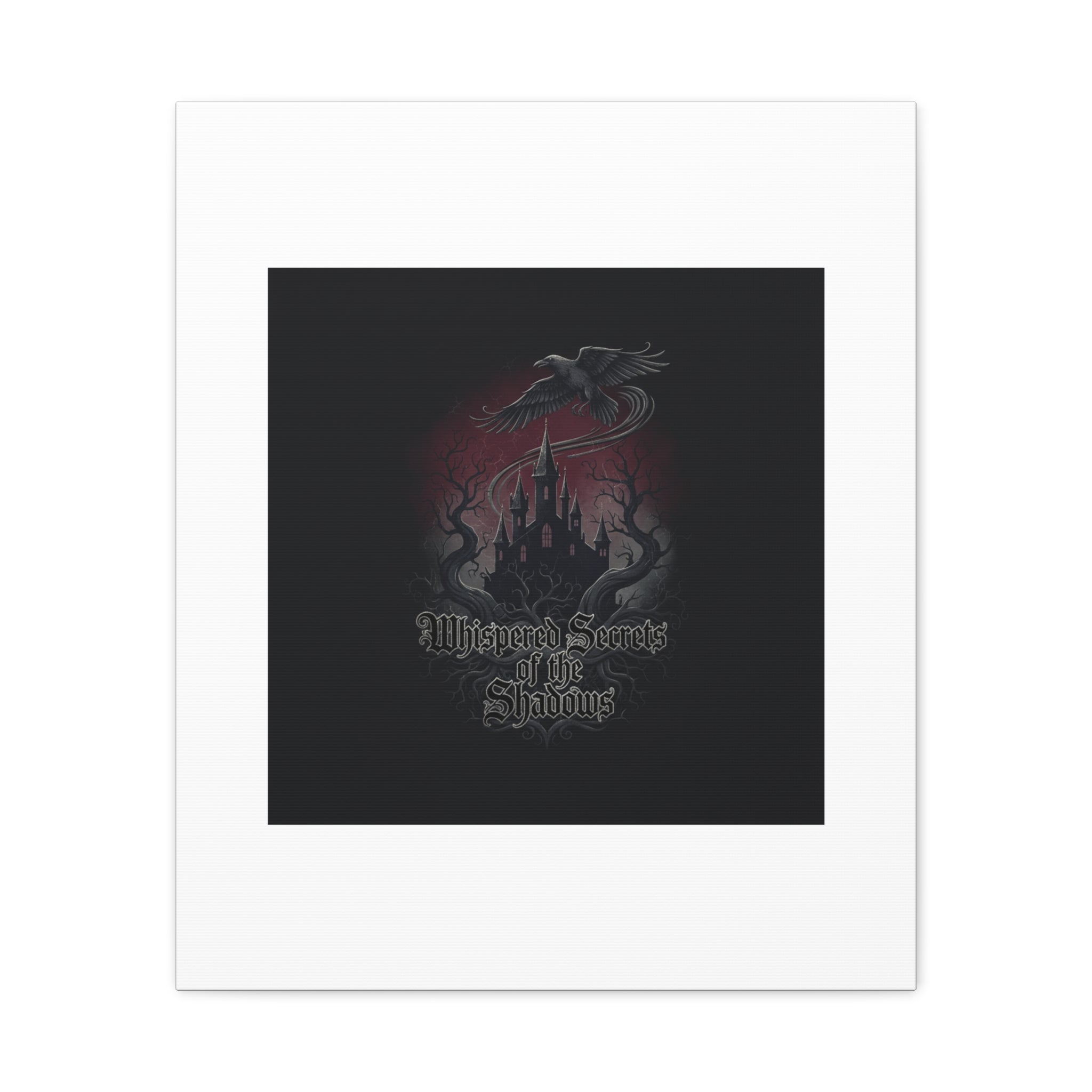 Whispered Secrets of the Shadows Castle Wall Art, Matte Canvas | Gothic Medieval Decor