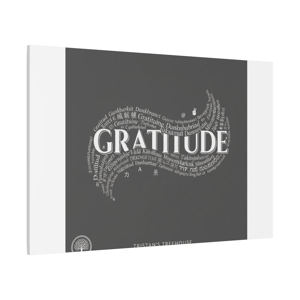 Gratitude Wall Art Matte Canvas | Tiny Treats, sweet uplifting print