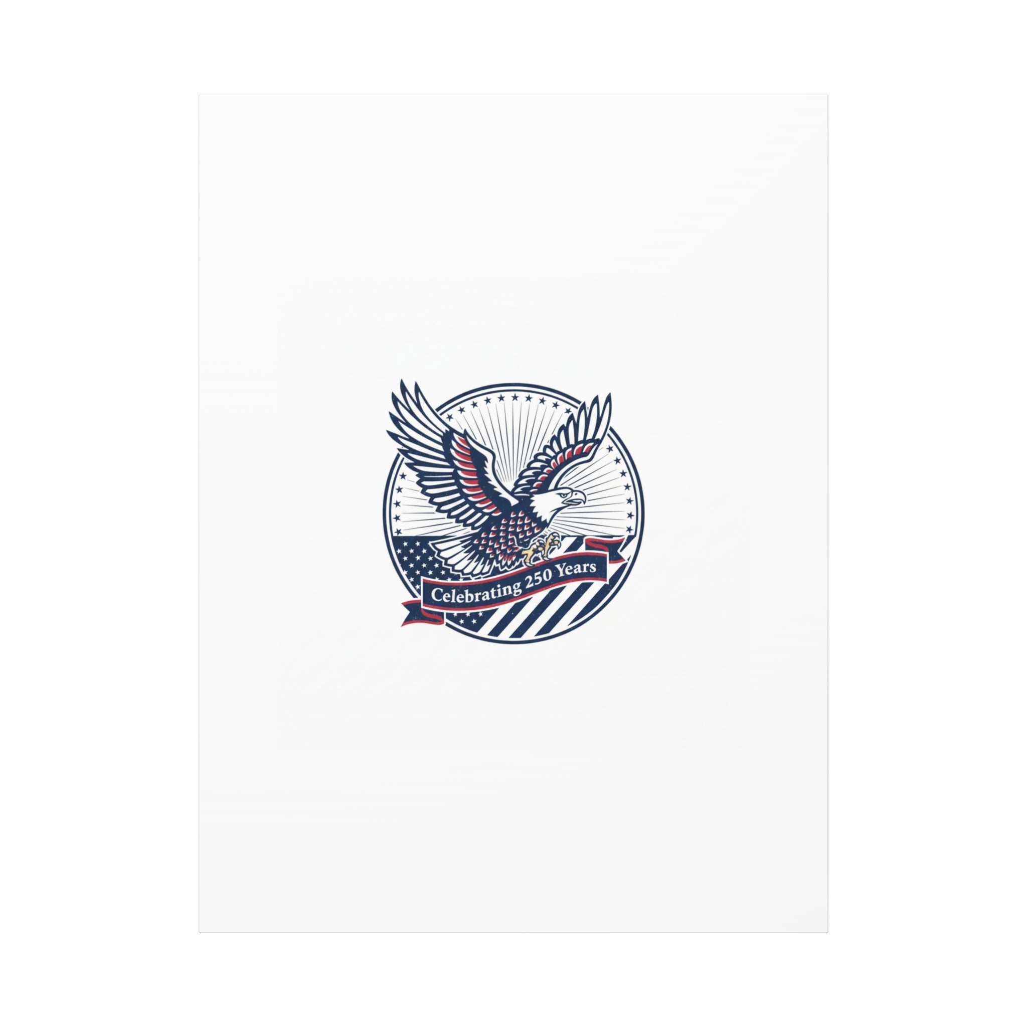 250th Anniversary Eagle Emblem Canvas | Semiquincentennial Americana
