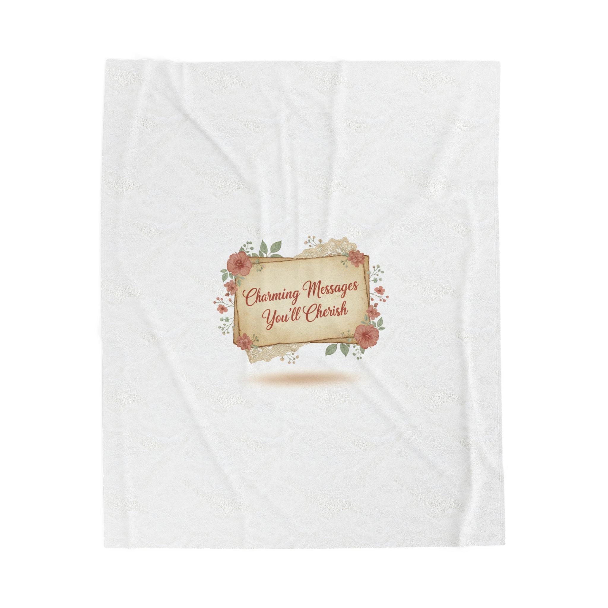 Handwritten Love Letter Design Blanket | vintage letter art, wax seal nostalgia