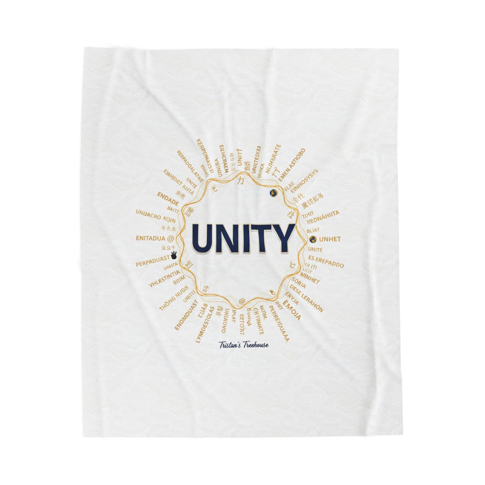 UNITY Velveteen Blanket | sober curious, Dry January mocktail pride