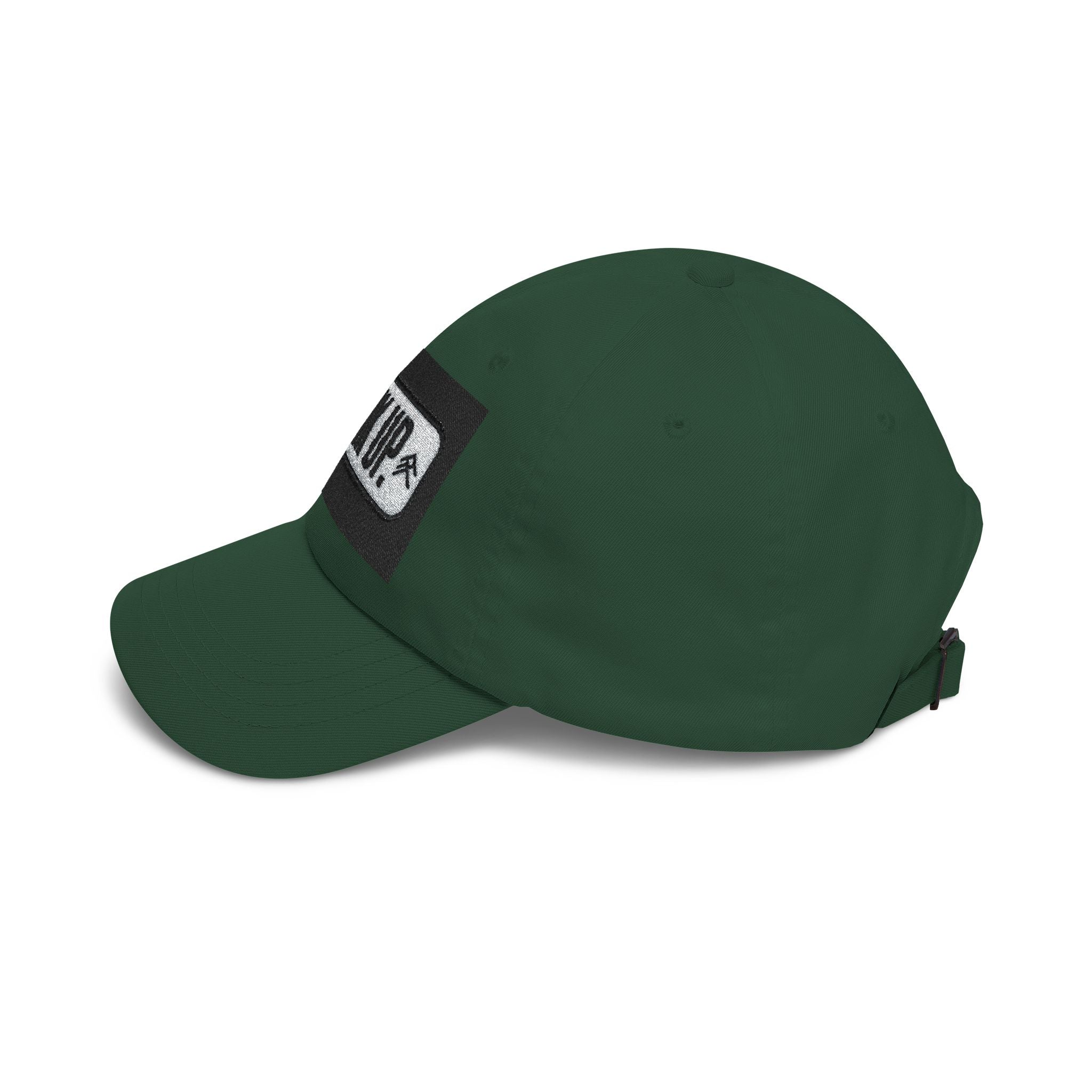 Look Up Embroidered Dad Cap — Minimalist White Baseball Hat