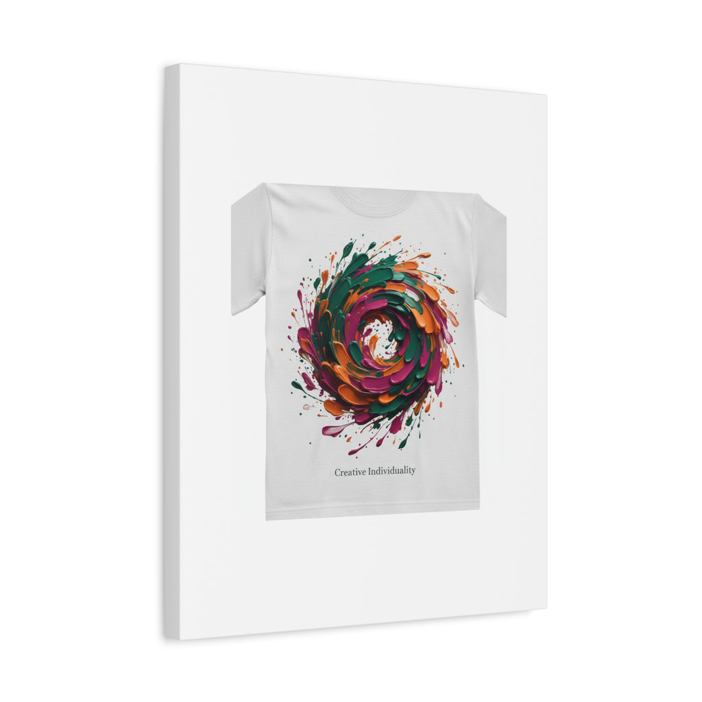Painterly Abstract Floral Swirl Canvas | Matte Stretched Canvas