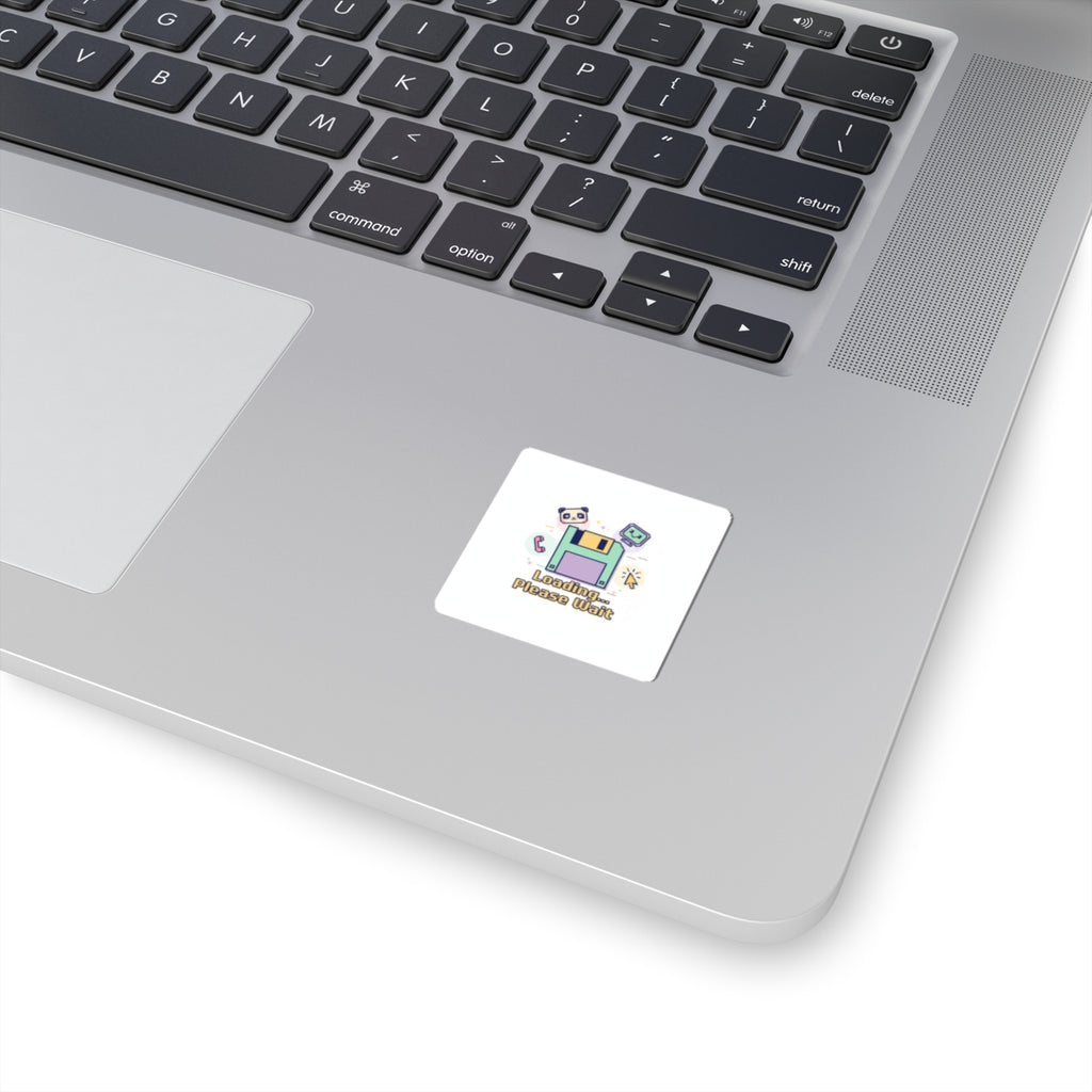 Loading Please Wait Floppy Disk Sticker | Old Internet Aesthetic, 90s Web Nostalgia